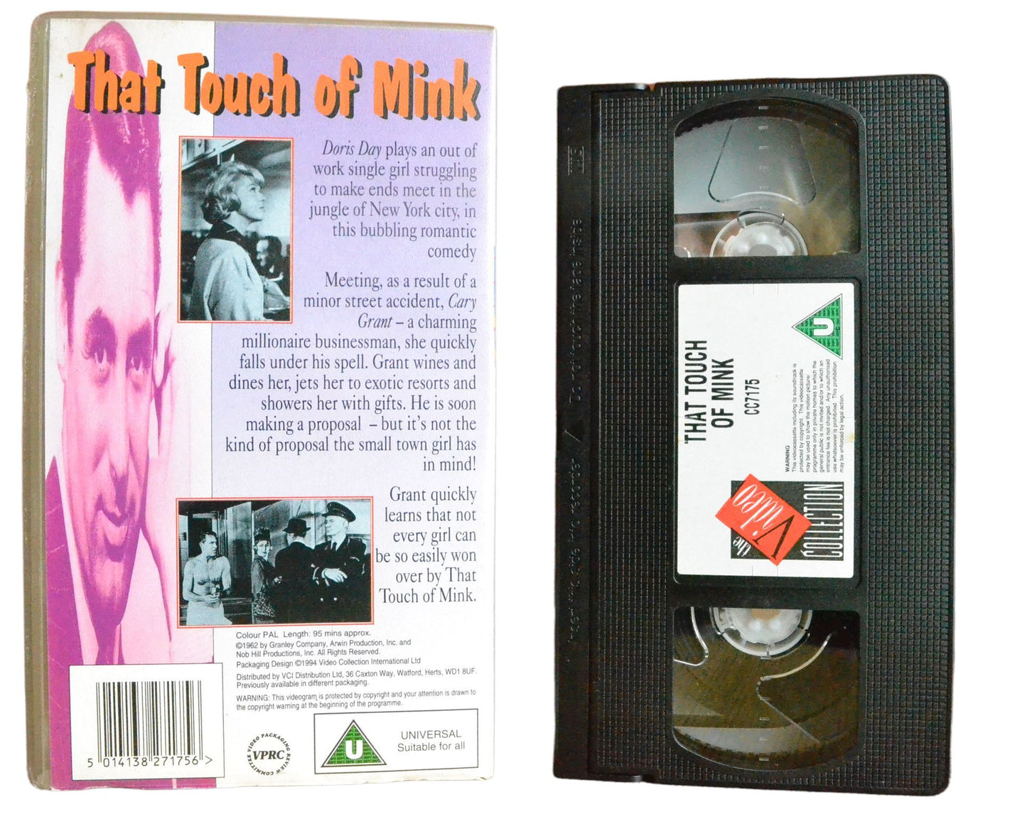 That Touch of Mink - Cary Grant - The Video Collection - Vintage - Pal VHS-