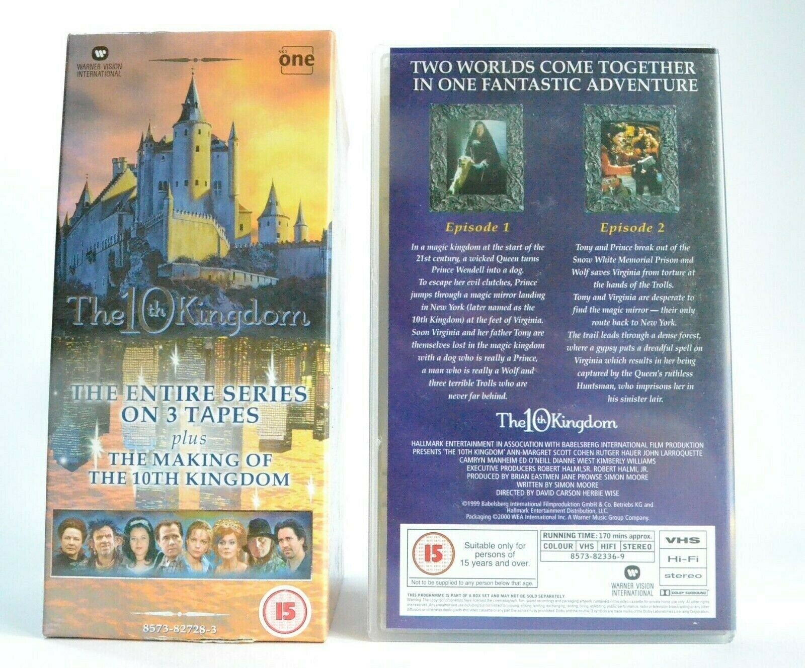 The 10th Kingdom: Episodes 1-5 - Modern Fantasy Series - Rutger Hauer - Pal VHS-