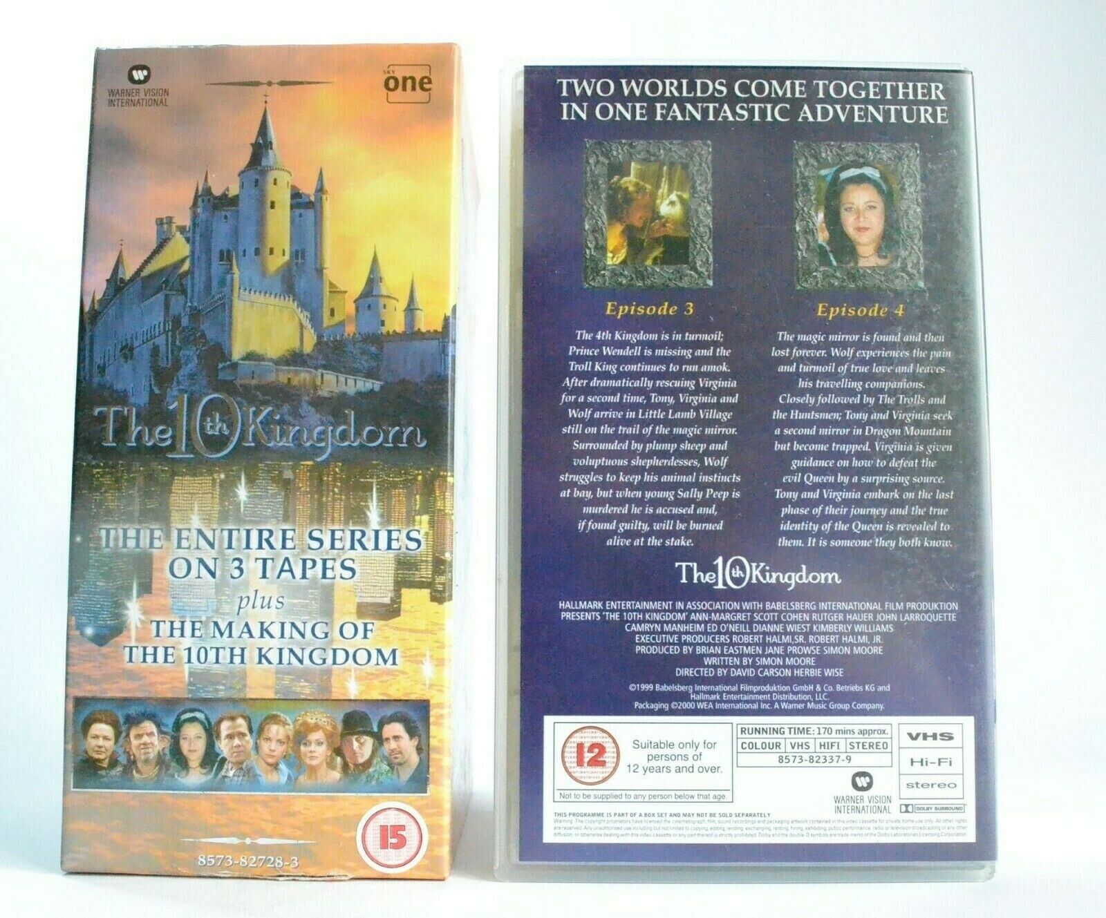 The 10th Kingdom: Episodes 1-5 - Modern Fantasy Series - Rutger Hauer - Pal VHS-