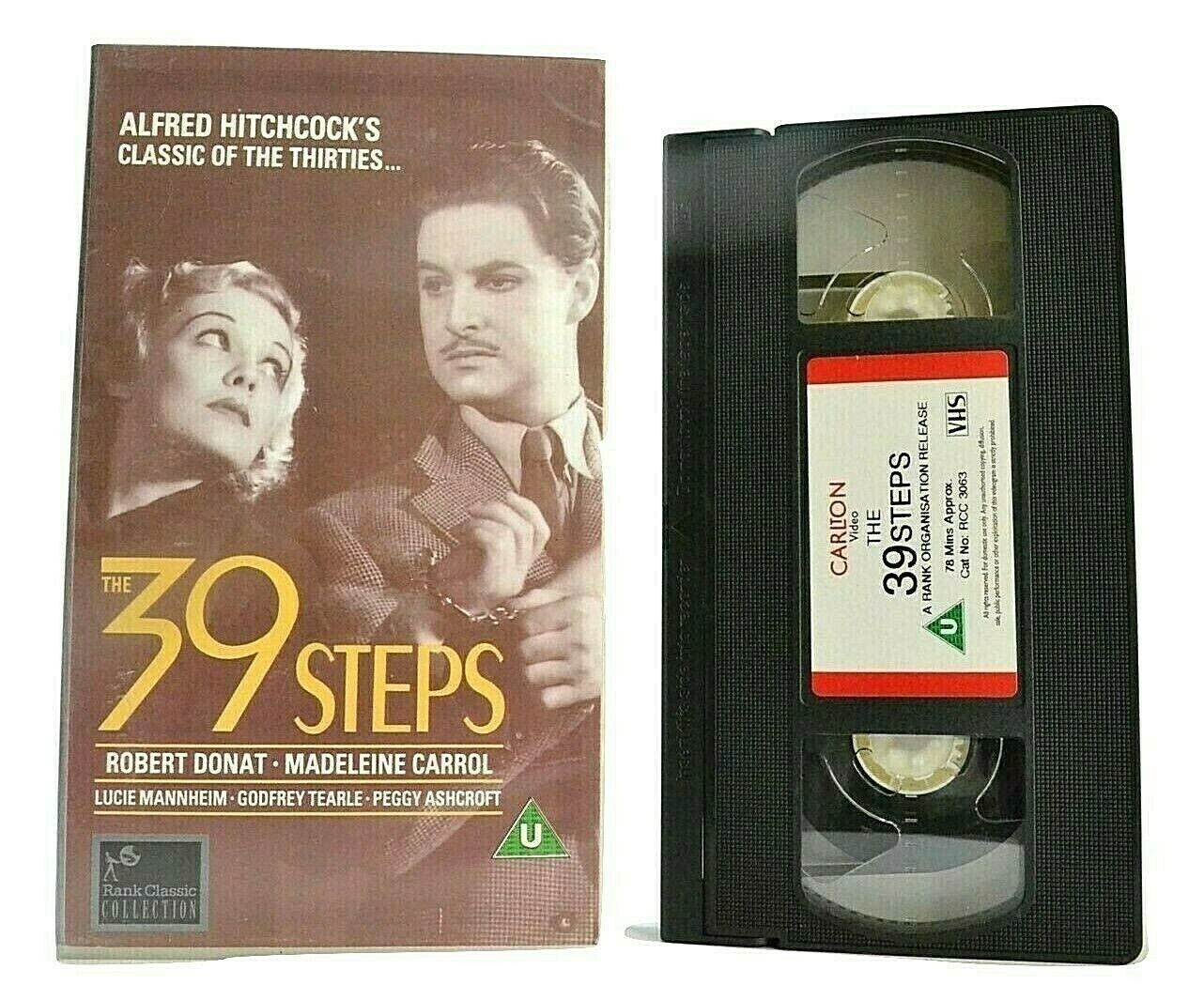 The 39 Steps (1935): Alfred Hitchcock - Thriller - Rank Collection - Pal VHS-