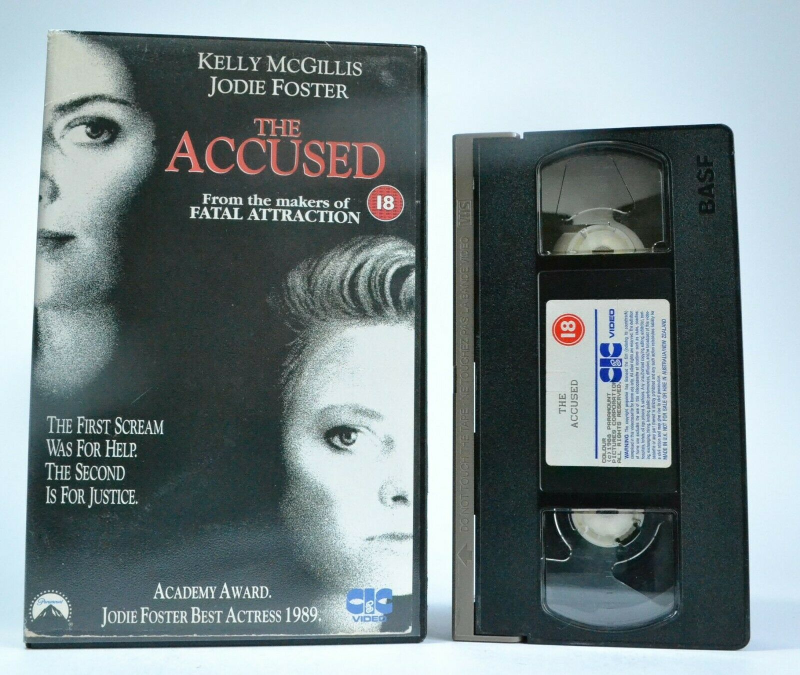 The Accused - Court Thriller - Large Box - Kelly McGillis/Jodie Foster - Pal VHS-