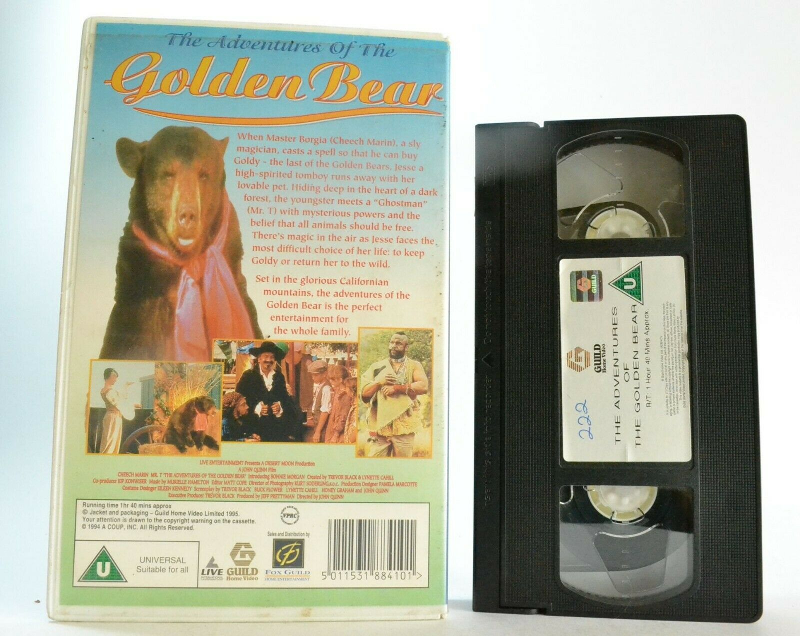 The Adventure Of The Golden Bear - Family Adventure - Cheech Marin / Mr.T - VHS-