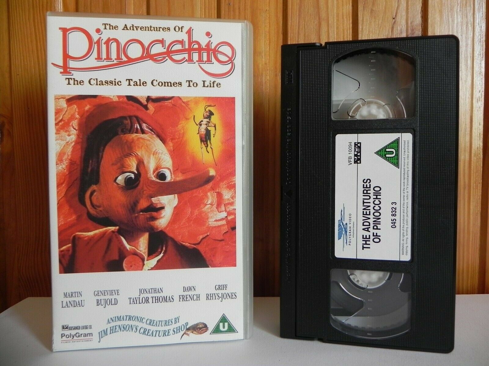 The Adventures Of Pinocchio - PolyGram - Martin Landrau - Genevieve Bujold - VHS-