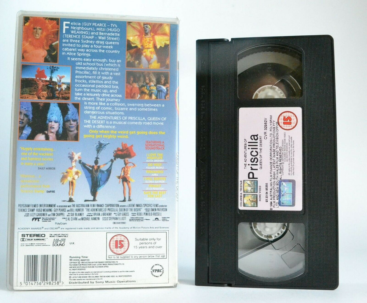 The Adventures Of Priscilla Queen Of Desert - Drama Comedy - Drag Queens - VHS-