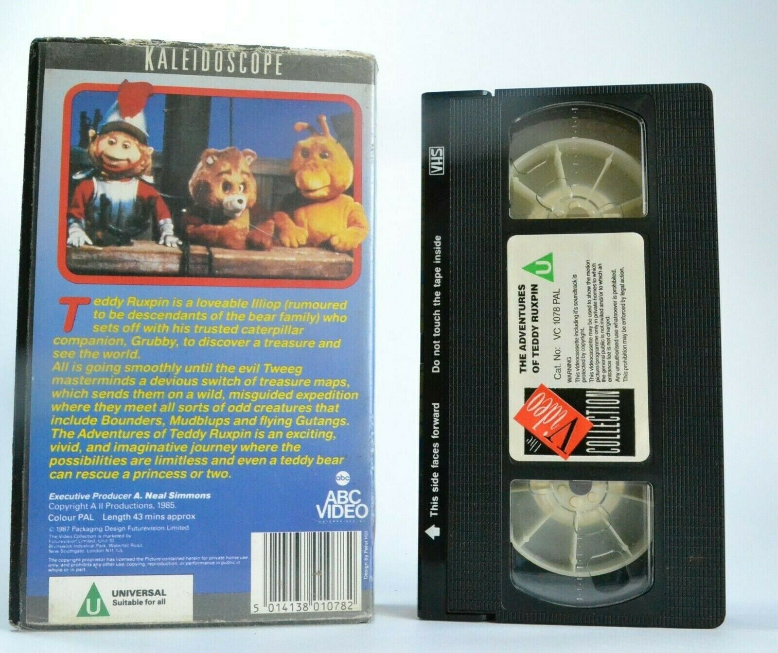 The Adventures Of Teddy Ruxpin (ABC Video) - Ken Forsse - Children's - Pal VHS-