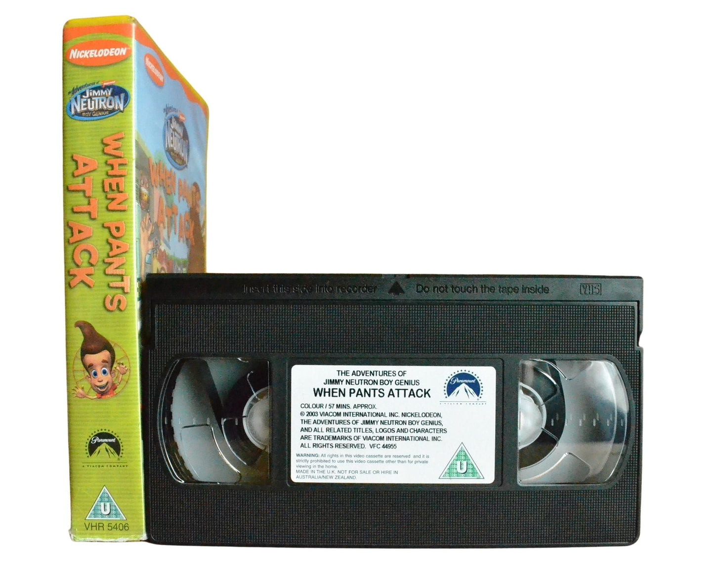 The Adventures of Jimmy Neutron Boy Genius: When Pants Attack - Children’s - Pal VHS-