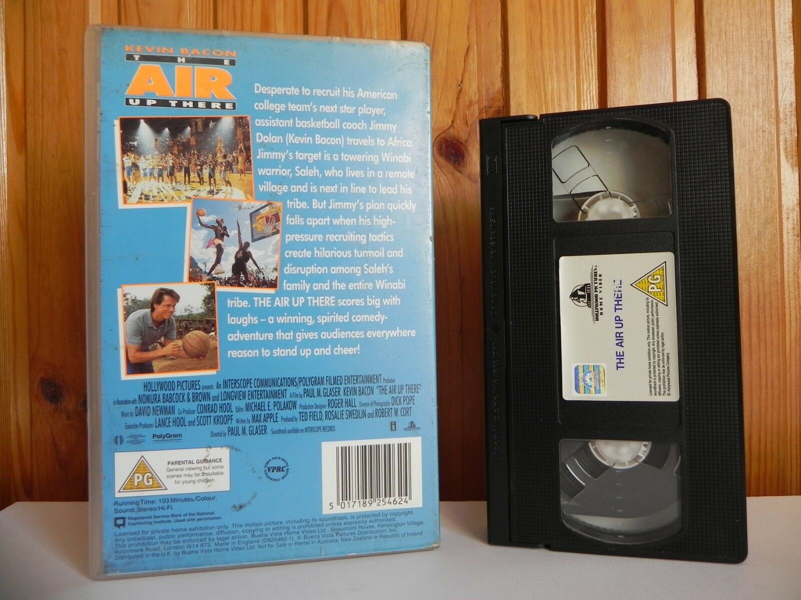 The Air Up There - Large Box - Hollywood Pictures - Comedy - Kevin Bacon - VHS-