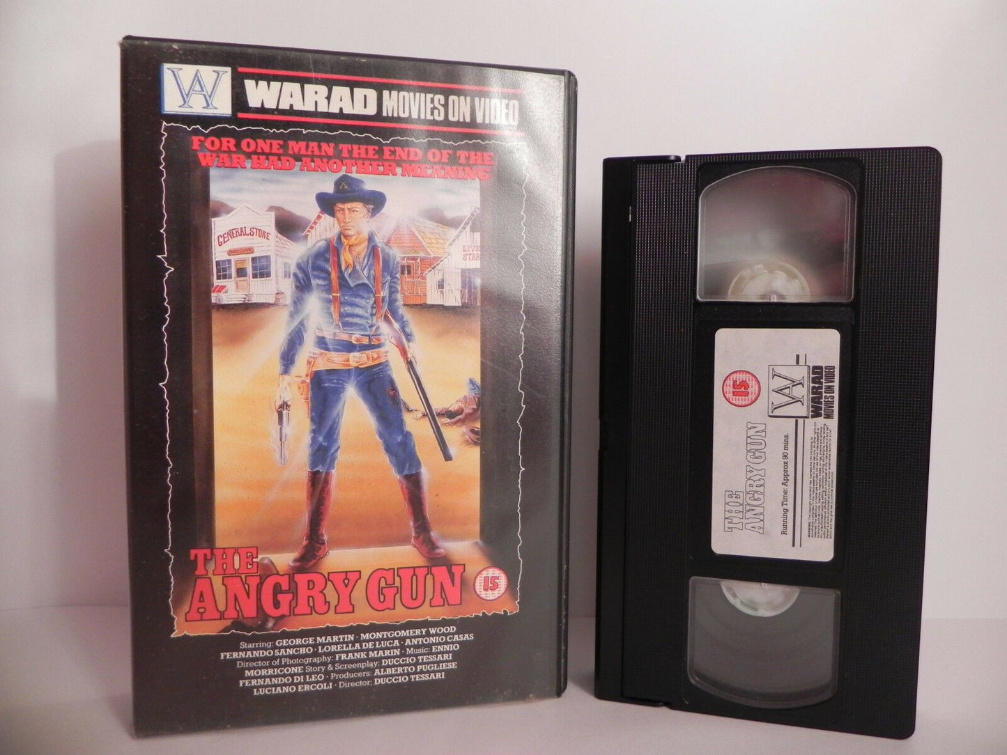 The Angry Gun - George Martin - Warad Movie Big Box - Ex-Rental Video - 1986 VHS-