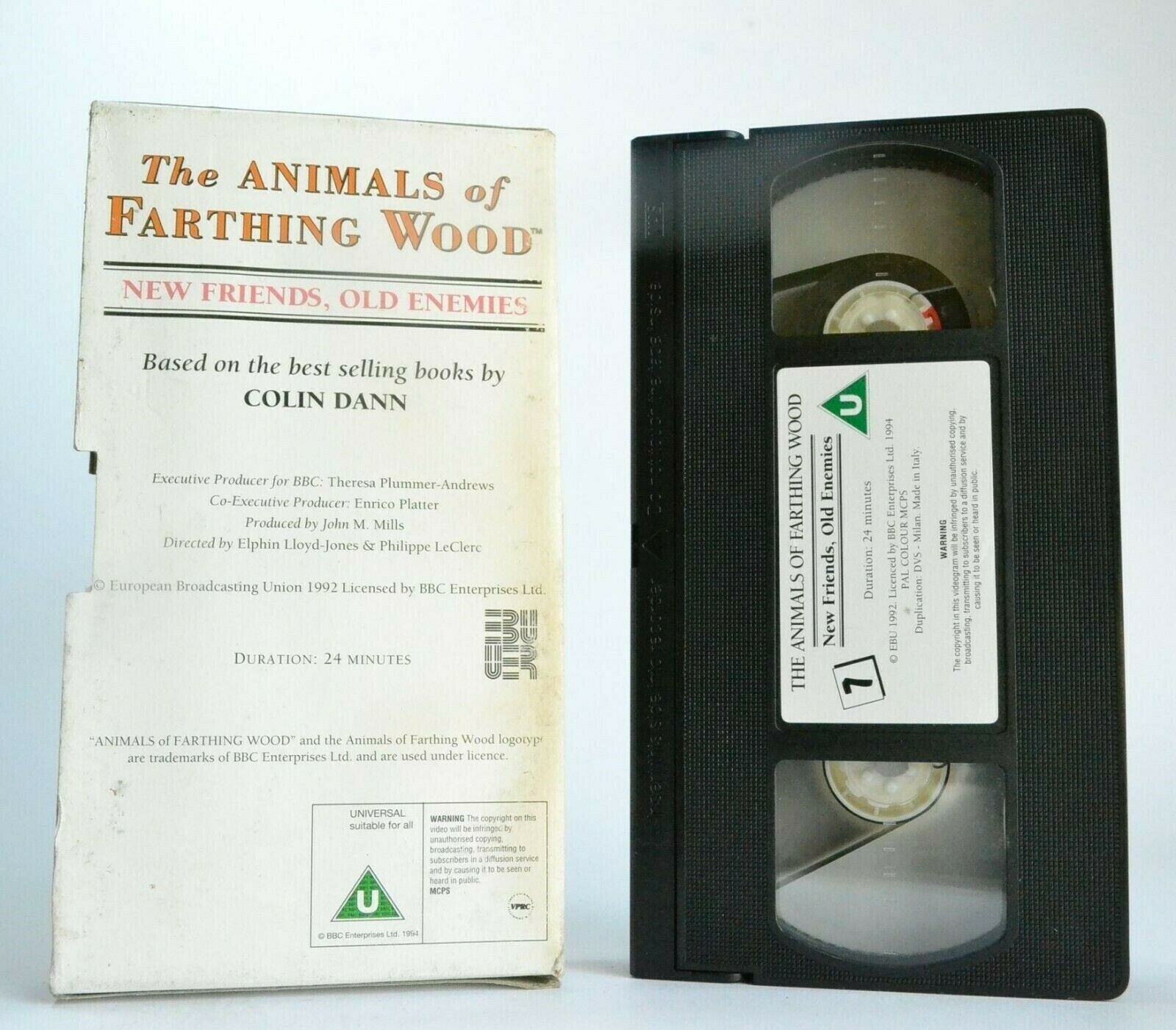 The Animal Of Farthing Wood: New Friends, Old Enemies - Animated - Kids - VHS-