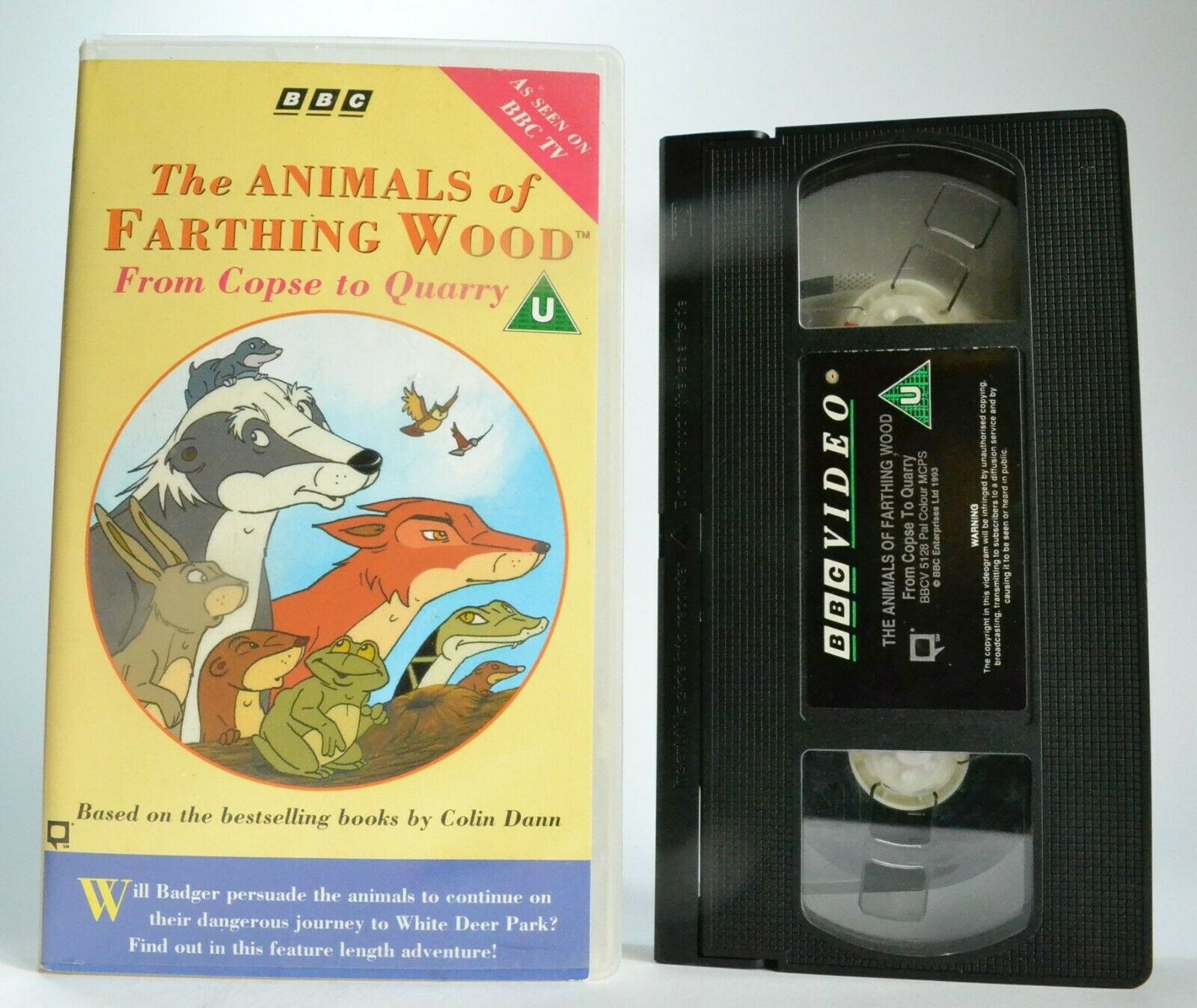 The Animals Of Farthing Wood: From Copse To Quarry; [Colin Dann] Kids - Pal VHS-