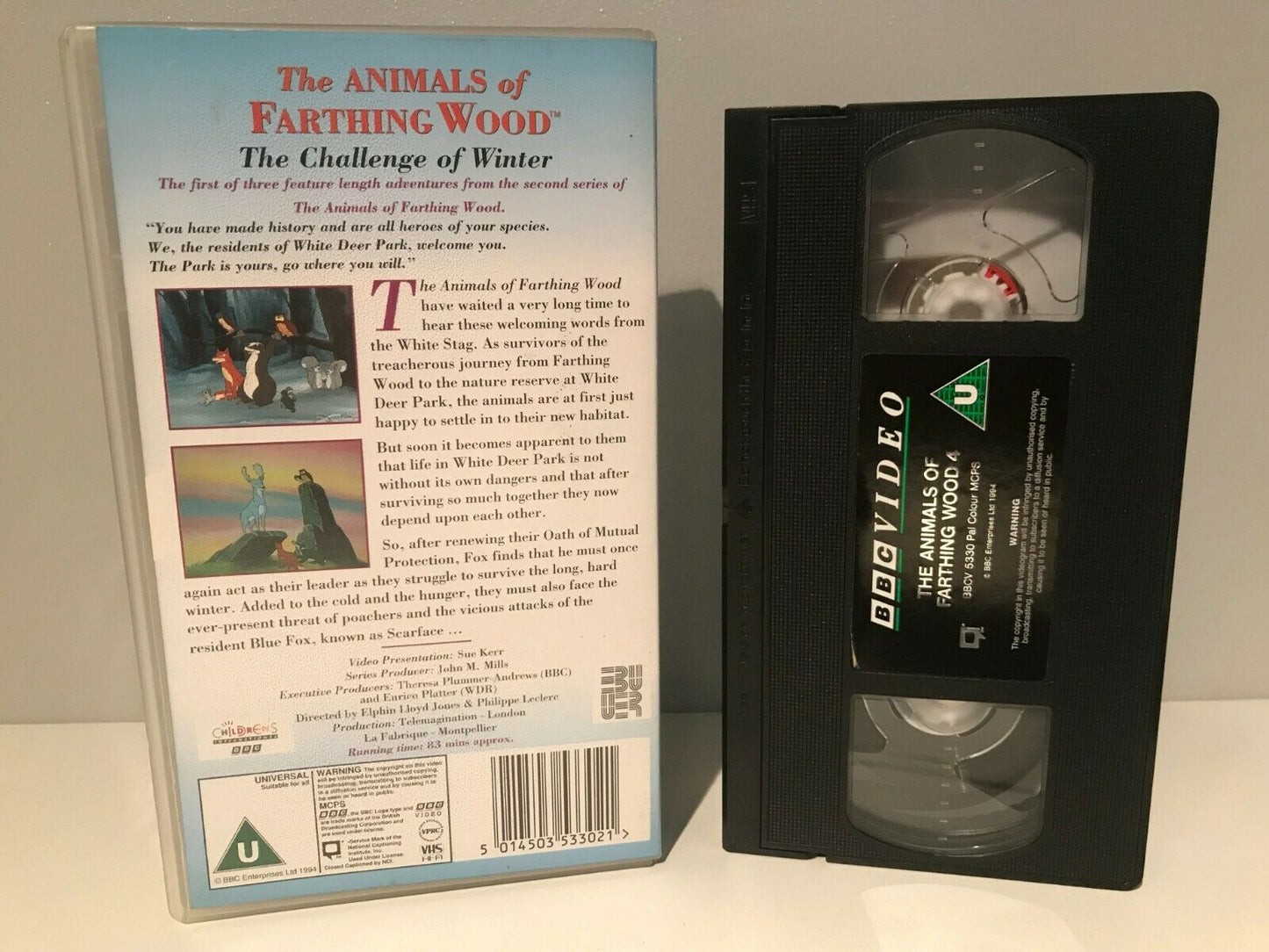 The Animals Of Farthing Wood: The Challenge Winter [BBC] Animated - Pal VHS-