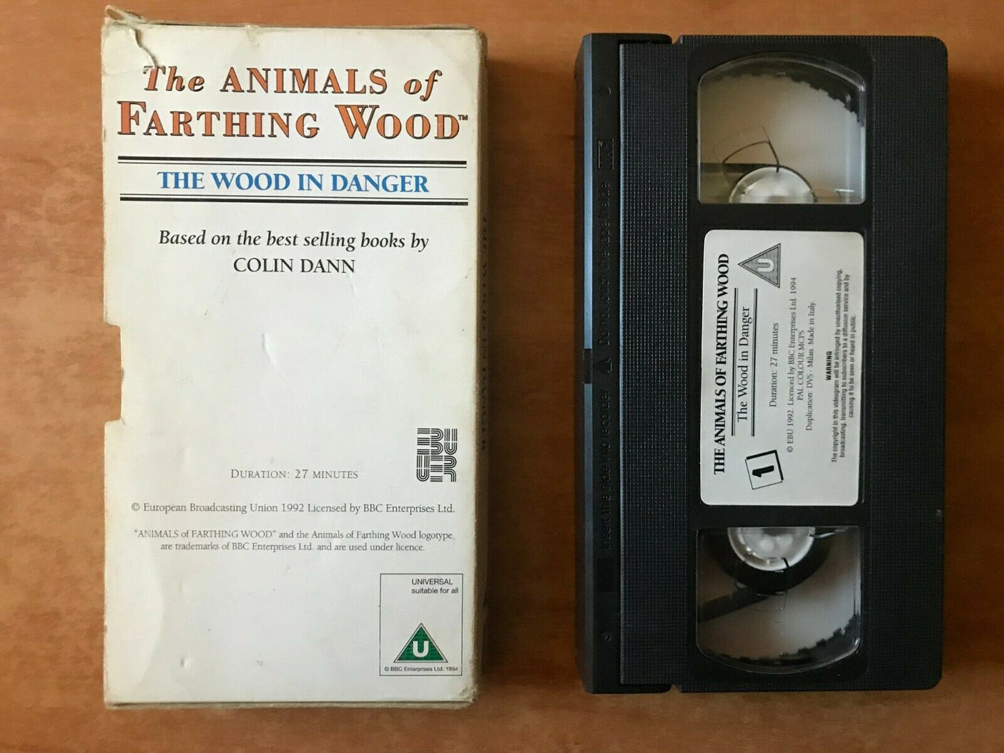 The Animals Of Farthing Wood: The Wood In Danger; [Colin Dann] Kids - Pal VHS-