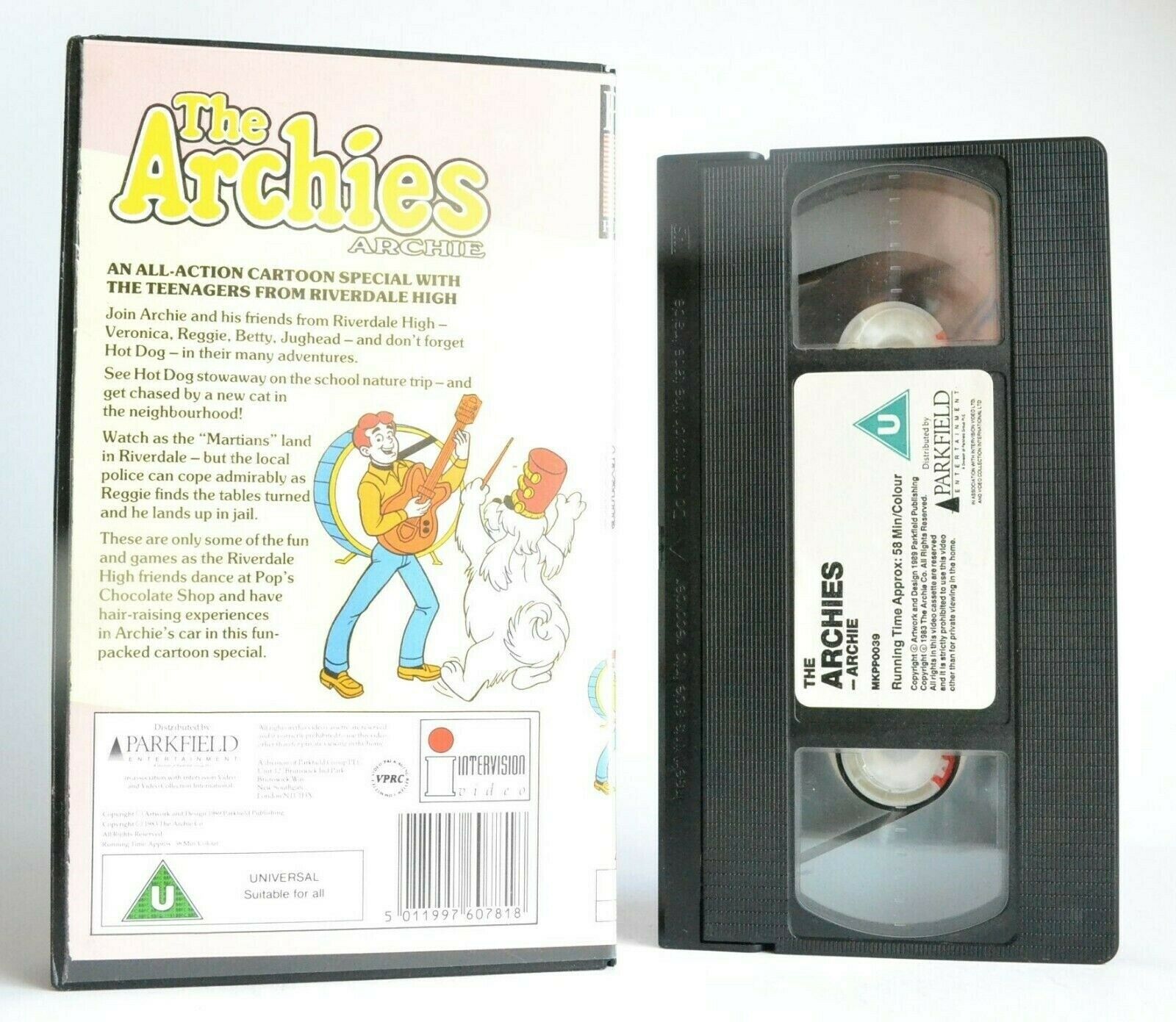 The Archies Archie: Playtime - Riverdale High - Animated - Children's - Pal VHS-