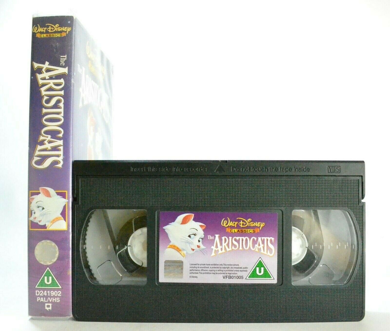 The Aristocats: Disney's 20th Animated Classic (1970) - Musical - Kids - Pal VHS-