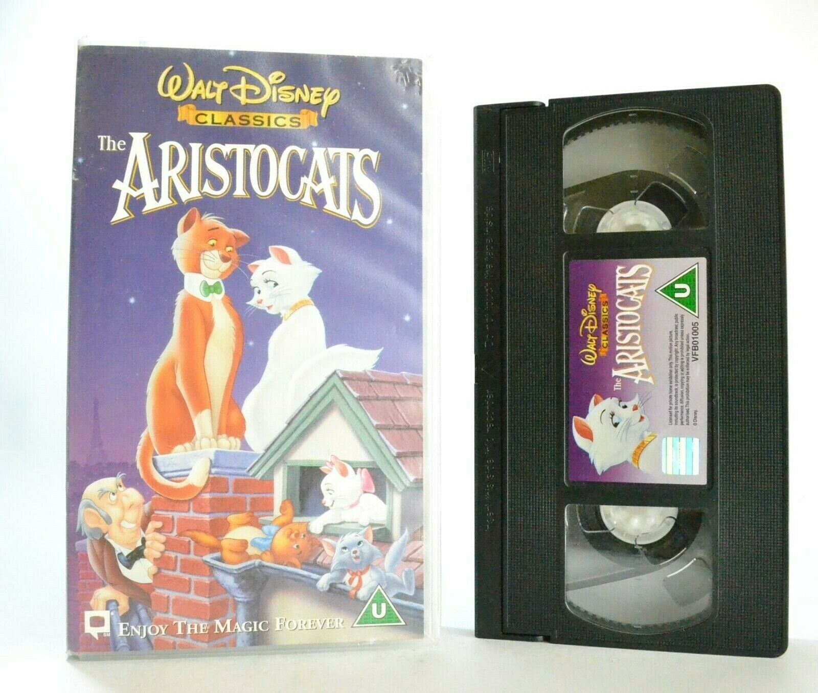 The Aristocats: Disney's 20th Animated Classic (1970) - Musical - Kids - Pal VHS-