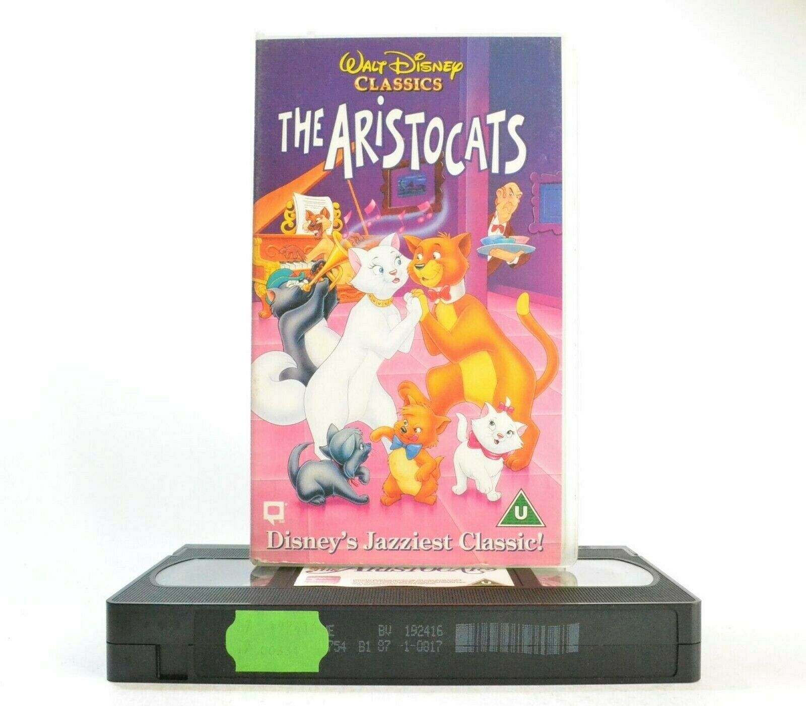 The Aristocats: Walt Disney Classics (1970) - Animated Musical - Kids - Pal VHS-