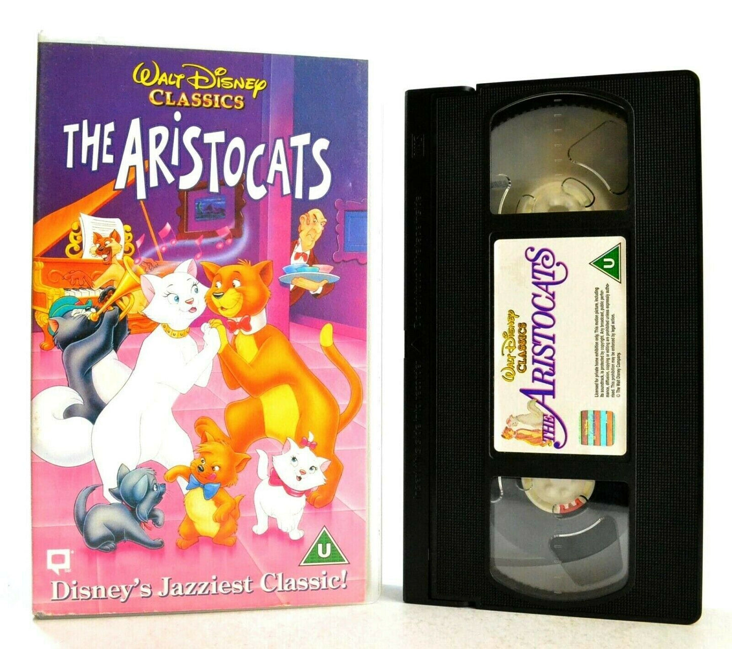 The Aristocats: Walt Disney Classics (1970) - Animated Musical - Kids - Pal VHS-