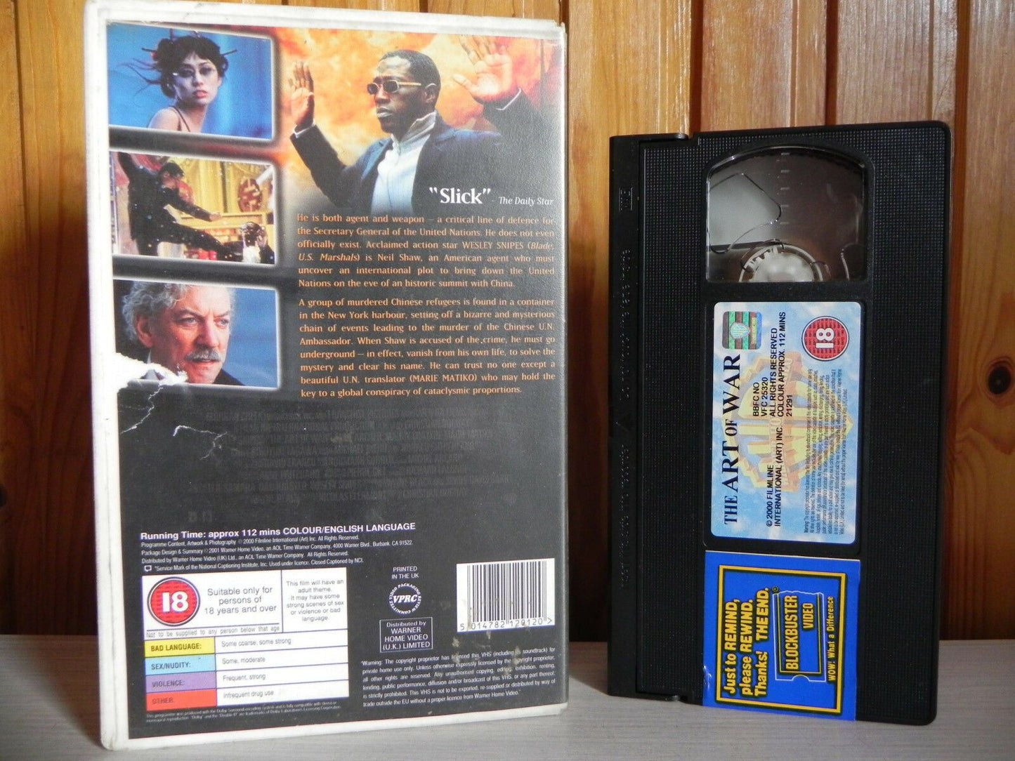 The Art Of War - Wesley Snipes - Large Box - Warner - Crime Conspir Action - VHS-