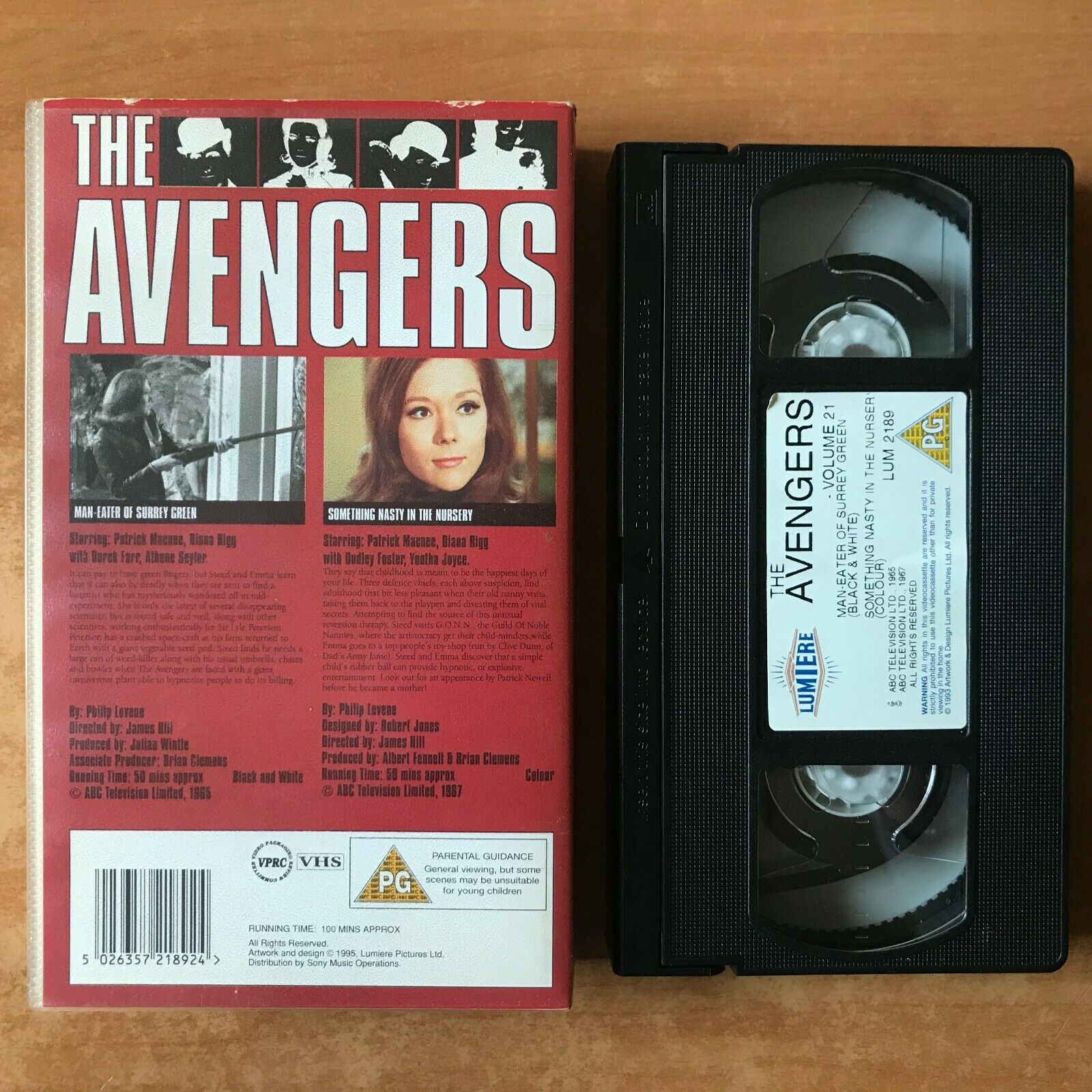 The Avengers (Vol. 21): Something Nasty In The Nursery - Action Series - Pal VHS-