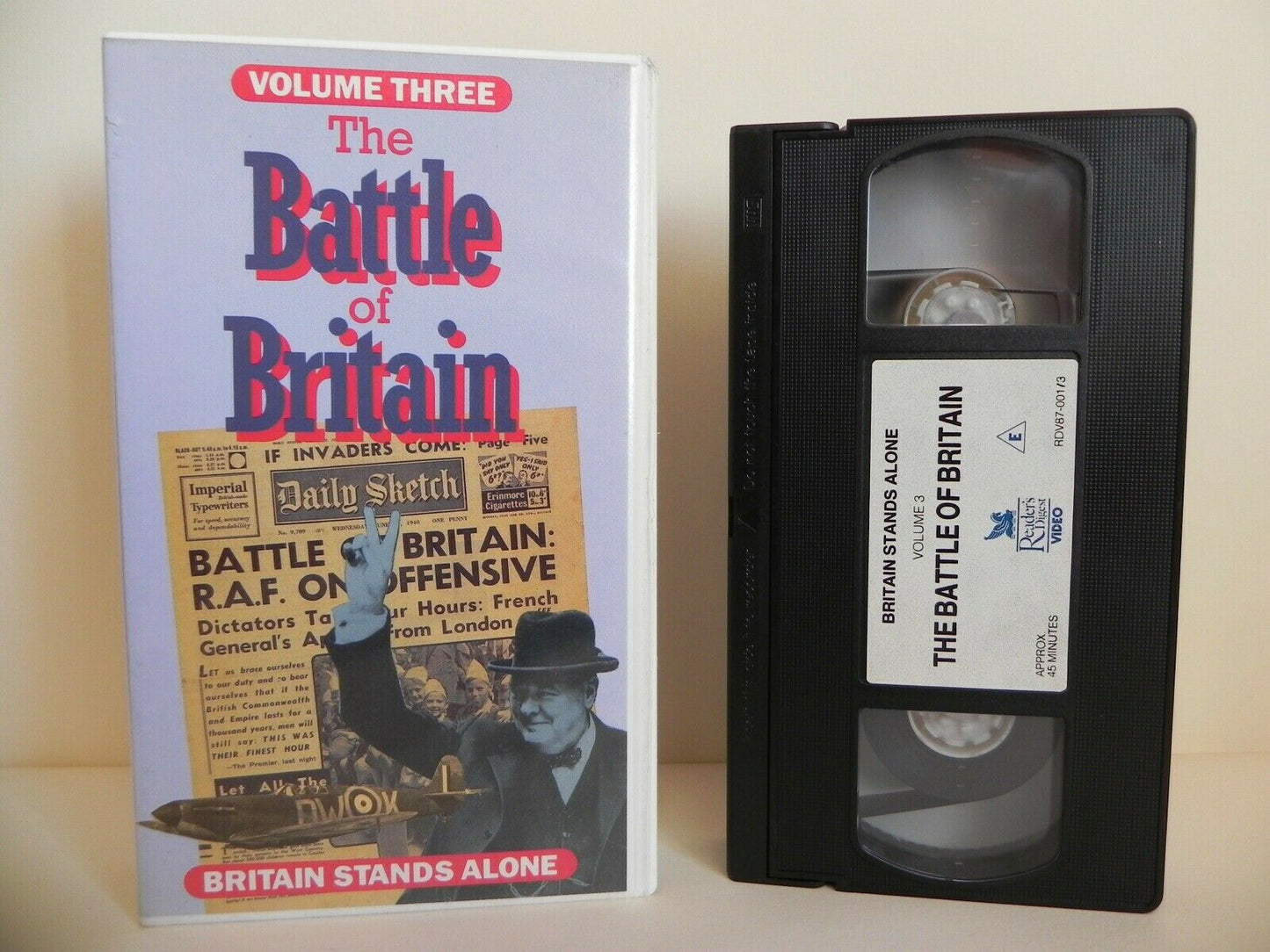 The Battle Of Britain - Volume 3 - Britain Stands Alone - Documentary - Pal VHS-