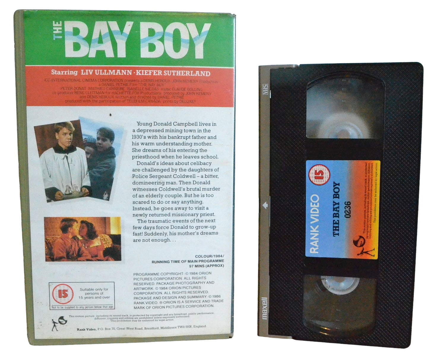 The Bay Boy - Liv Ullmann - Orion Rank Video - Large Box - PAL - VHS-