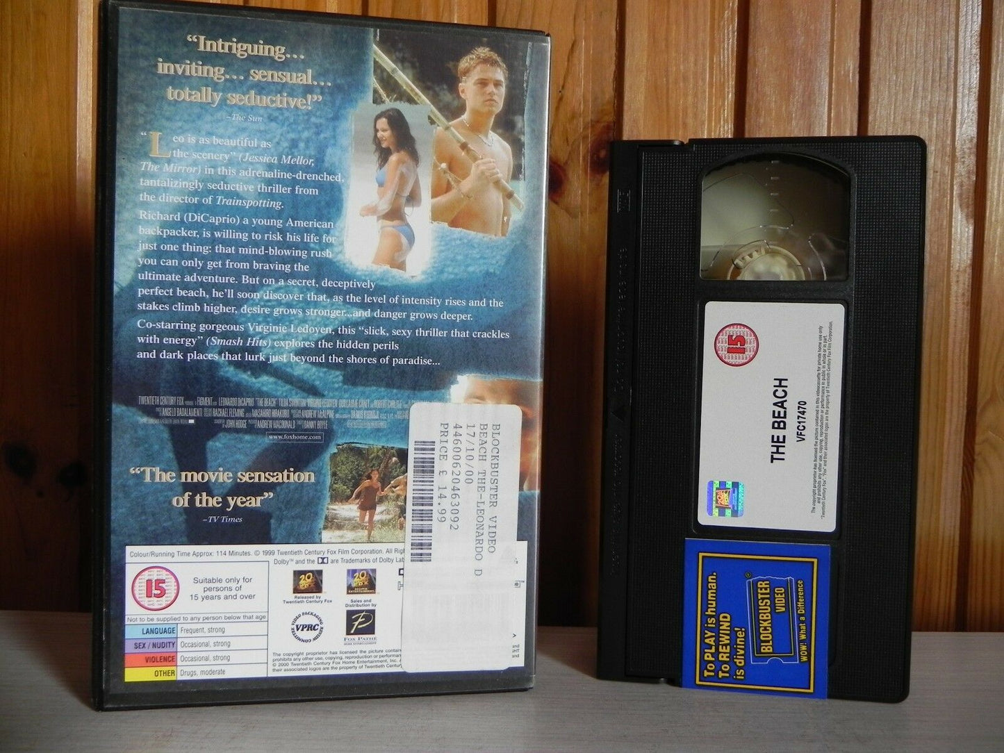 The Beach - Big Box - 20th Century Fox - Leonardo DiCaprio - Tilda Swindon - VHS-