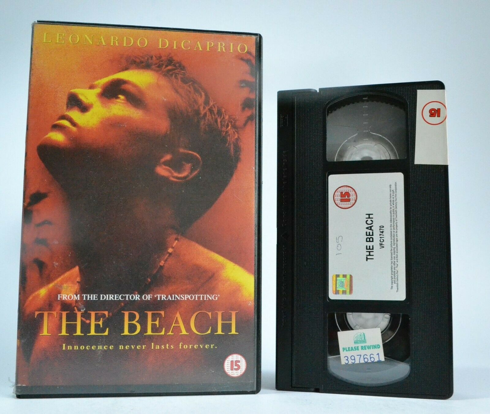 The Beach: By Danny Boyle - Thriller - Large Box - Leonardo DiCaprio - Pal VHS-