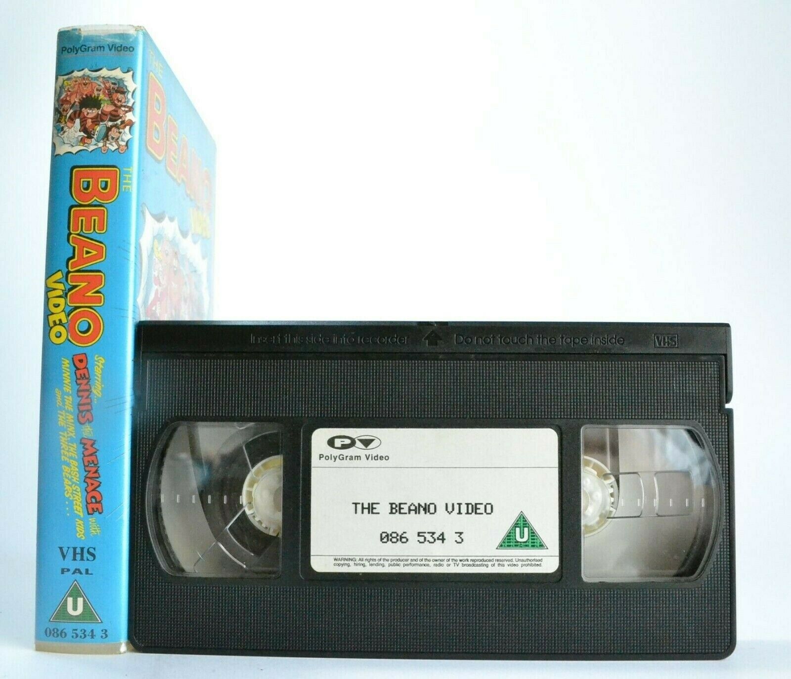 The Beano Video: Dennis The Meanace - Animated Adventures - Children's - Pal VHS-