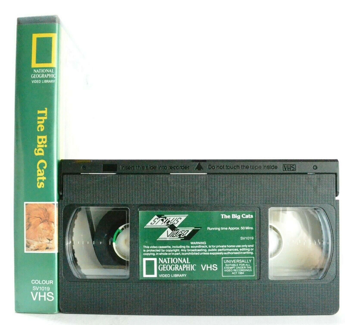 The Big Cats - National Geographic - Video Library - Documantary - Pal VHS-