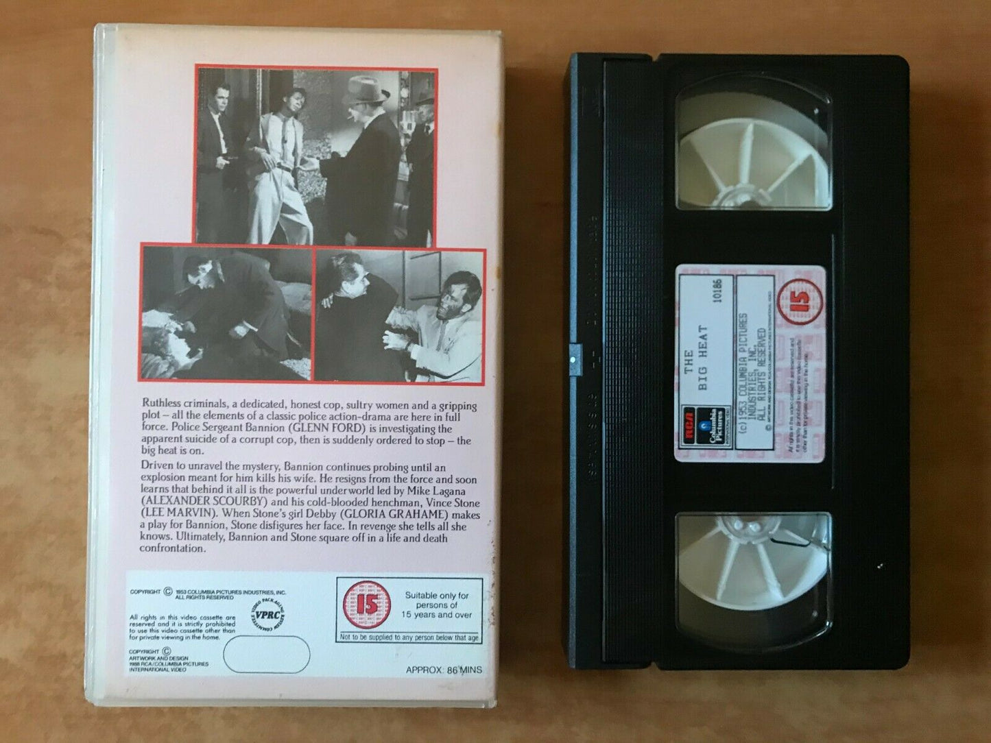 The Big Heat (1953): Police Action Drama - Glenn Ford / Gloria Grahame - Pal VHS-