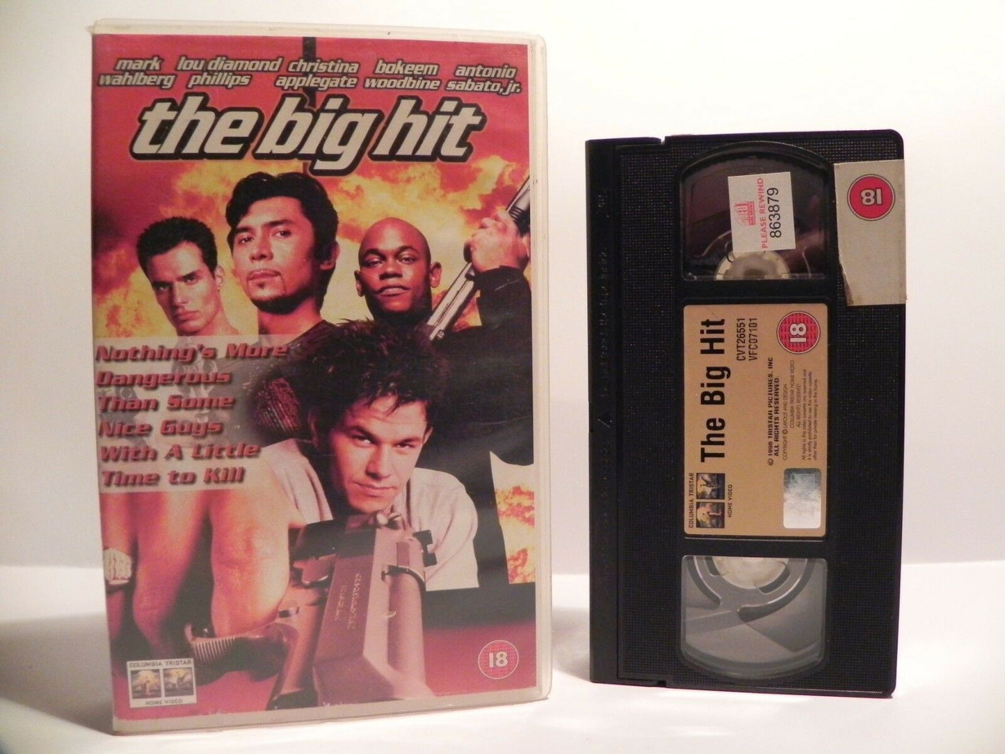 The Big Hit (1998); Crime Action - Big Box - Mark Wahlberg - VHS-