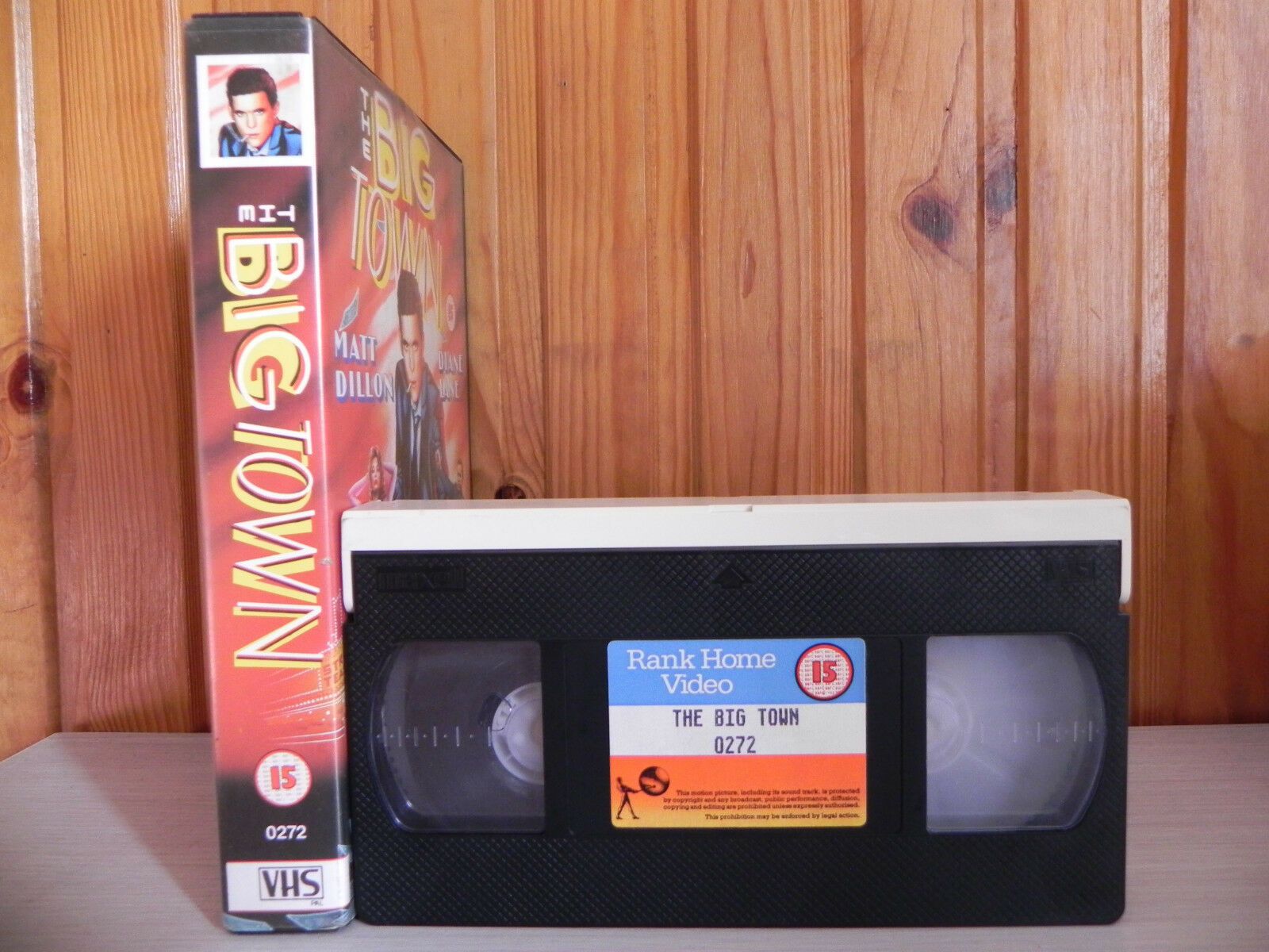 The Big Town - 1987 - Younger Matt Dillon - Rank Video - Gambling Action - VHS-