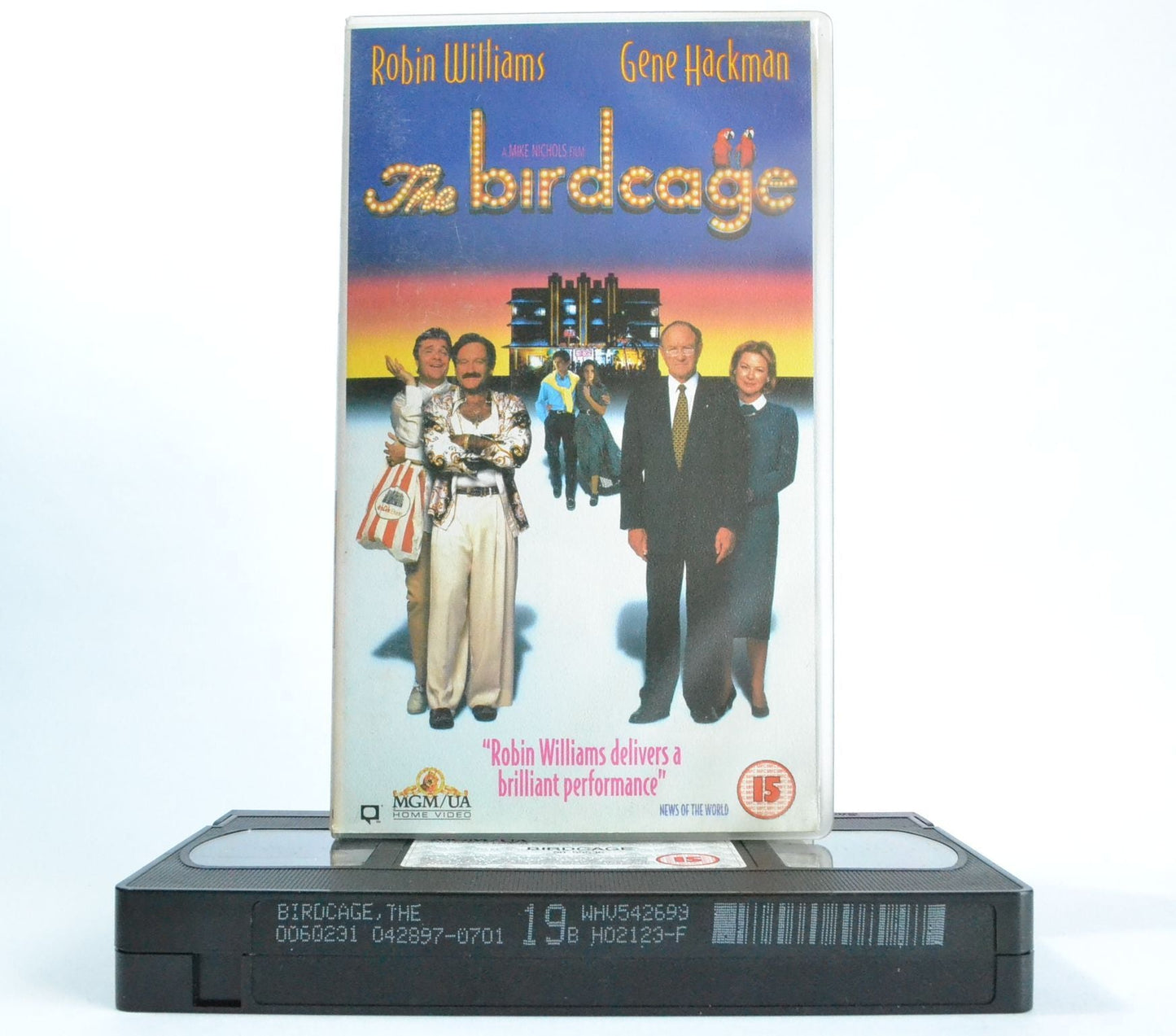 The Birdcage: Robin Williams - Gene Hackman - Nightlife Comedy (1996) VHS-