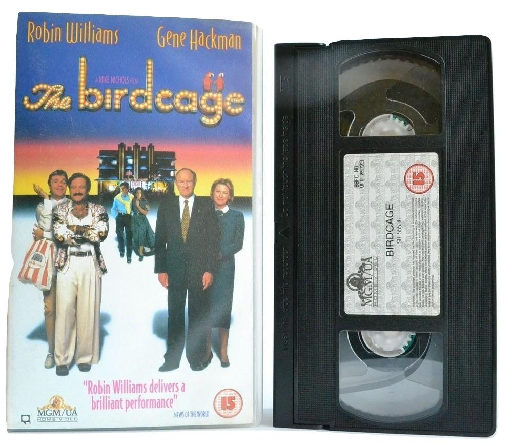 The Birdcage: Robin Williams - Gene Hackman - Nightlife Comedy (1996) VHS-