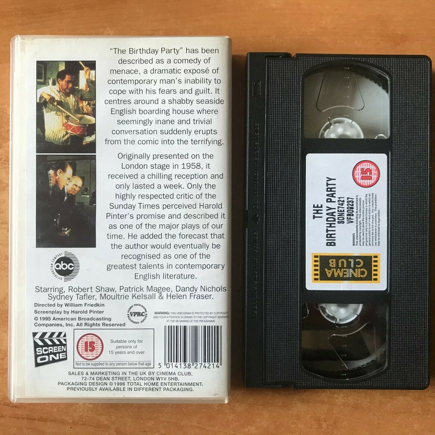 The Birthday Party (1968); Harold Pinter - Mystery Thriller - Robert Shaw - VHS-