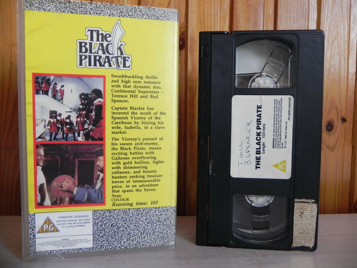 The Black Pirate - Adventure - Terence Hill - Bud Spencer - Silvia Monti - VHS-