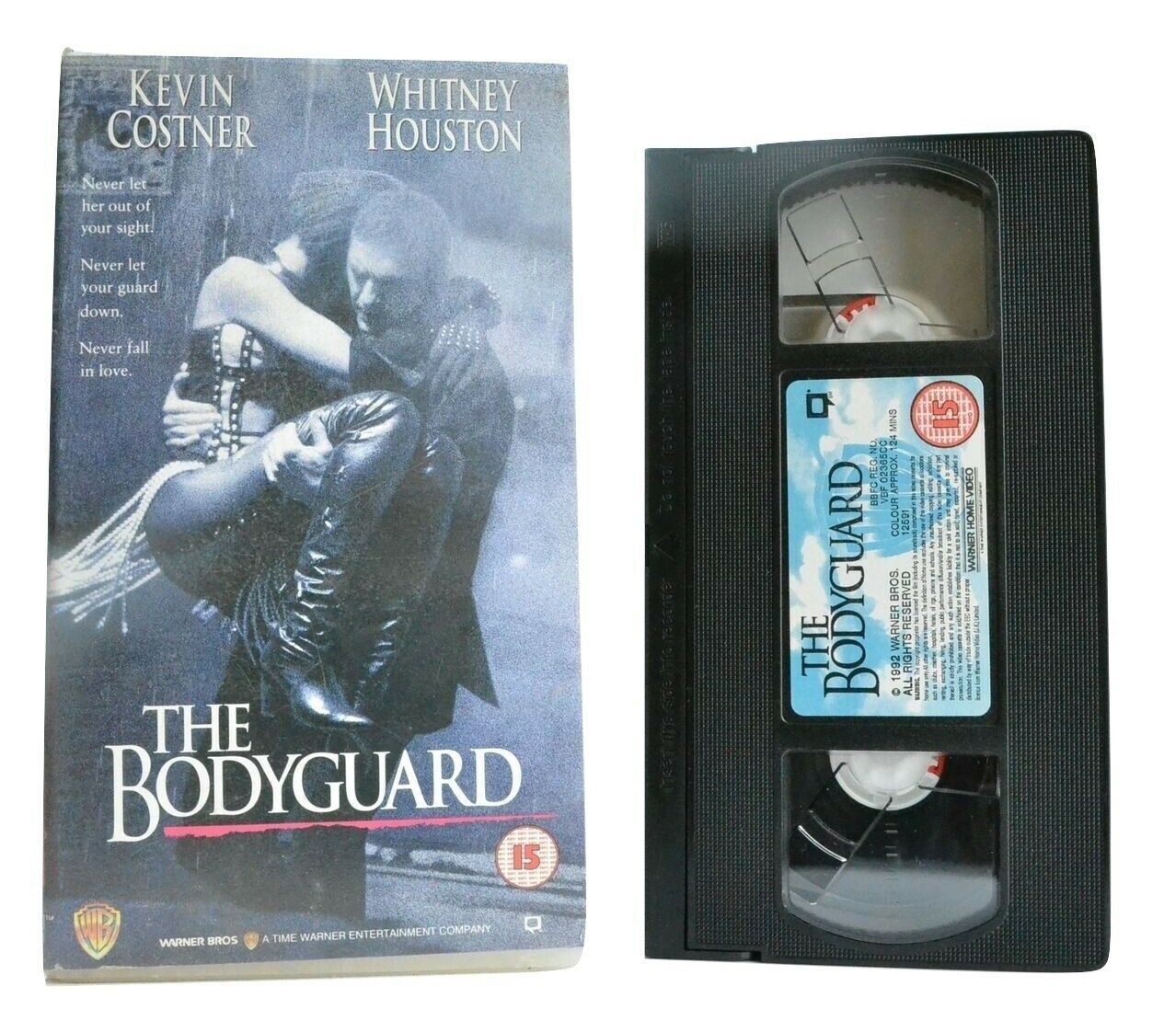 The Bodyguard (1992): Romantic Thriller - Kevin Costner/Whitney Houston - VHS-