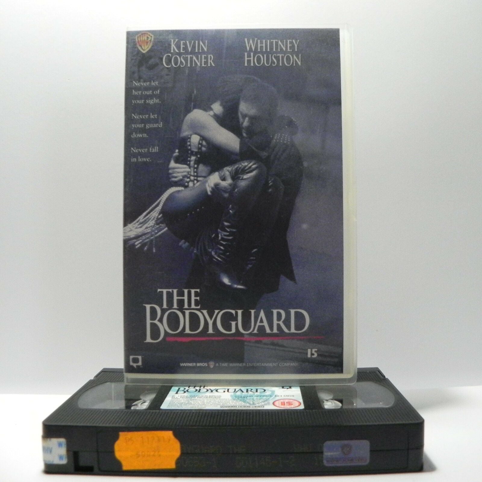 The Bodyguard (1992) - Romantic Thriller [Large Box] Kevin Costner - Pal VHS-