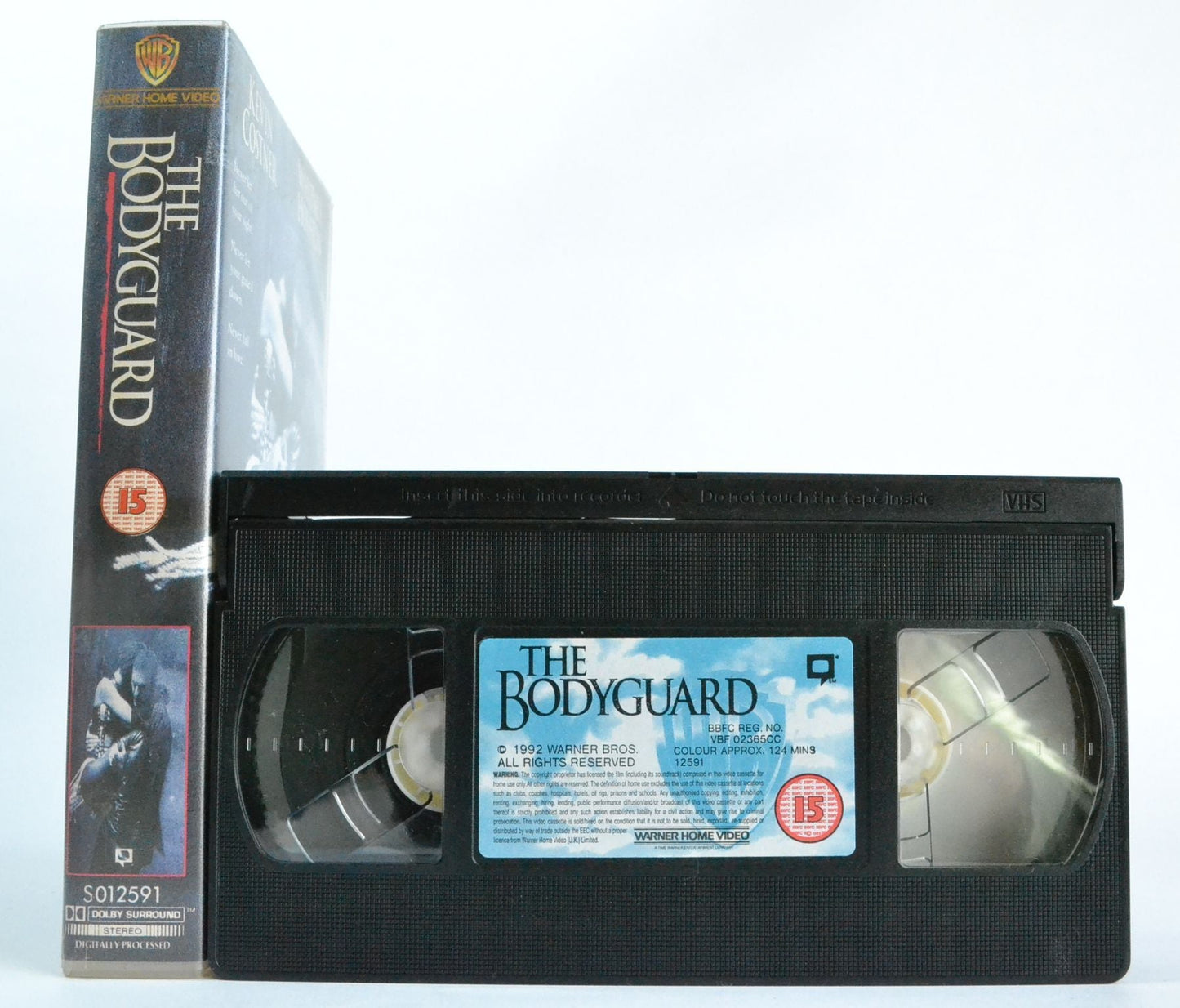 The Bodyguard: Kevin Costner - Whitney Houston - Mesmerising Drama - Pal VHS-