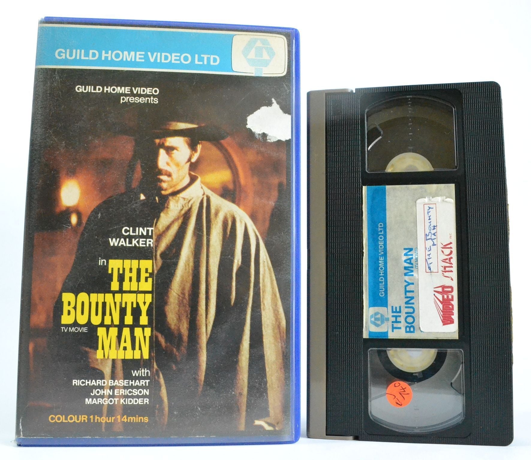 The Bounty Man: [Clint Walker] Large Box Guild - Pre-Cert - TV Movie - Western - VHS-