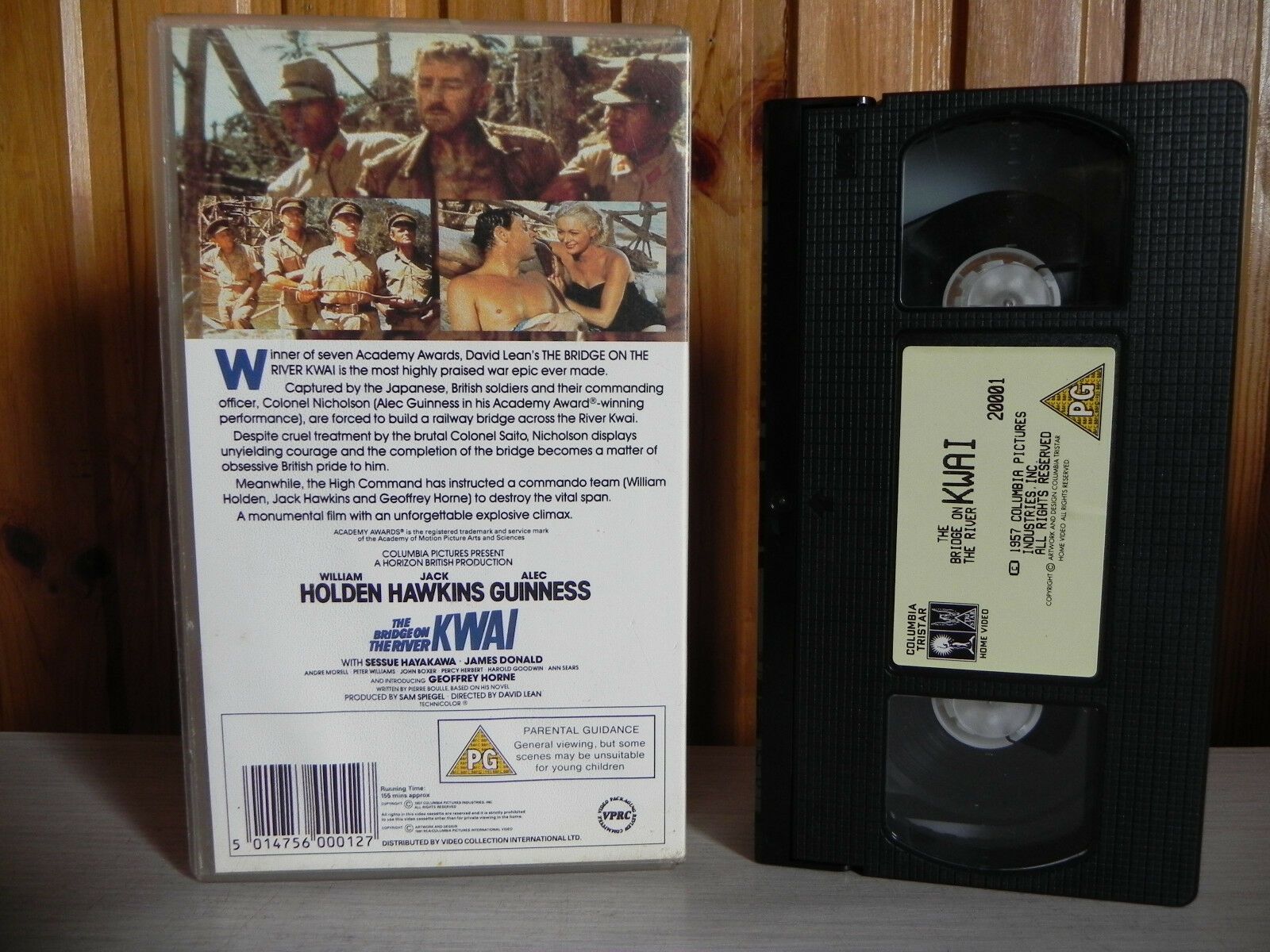 The Bridge On The River Kwai - Columbia Pictures - William Holden - Pal VHS-