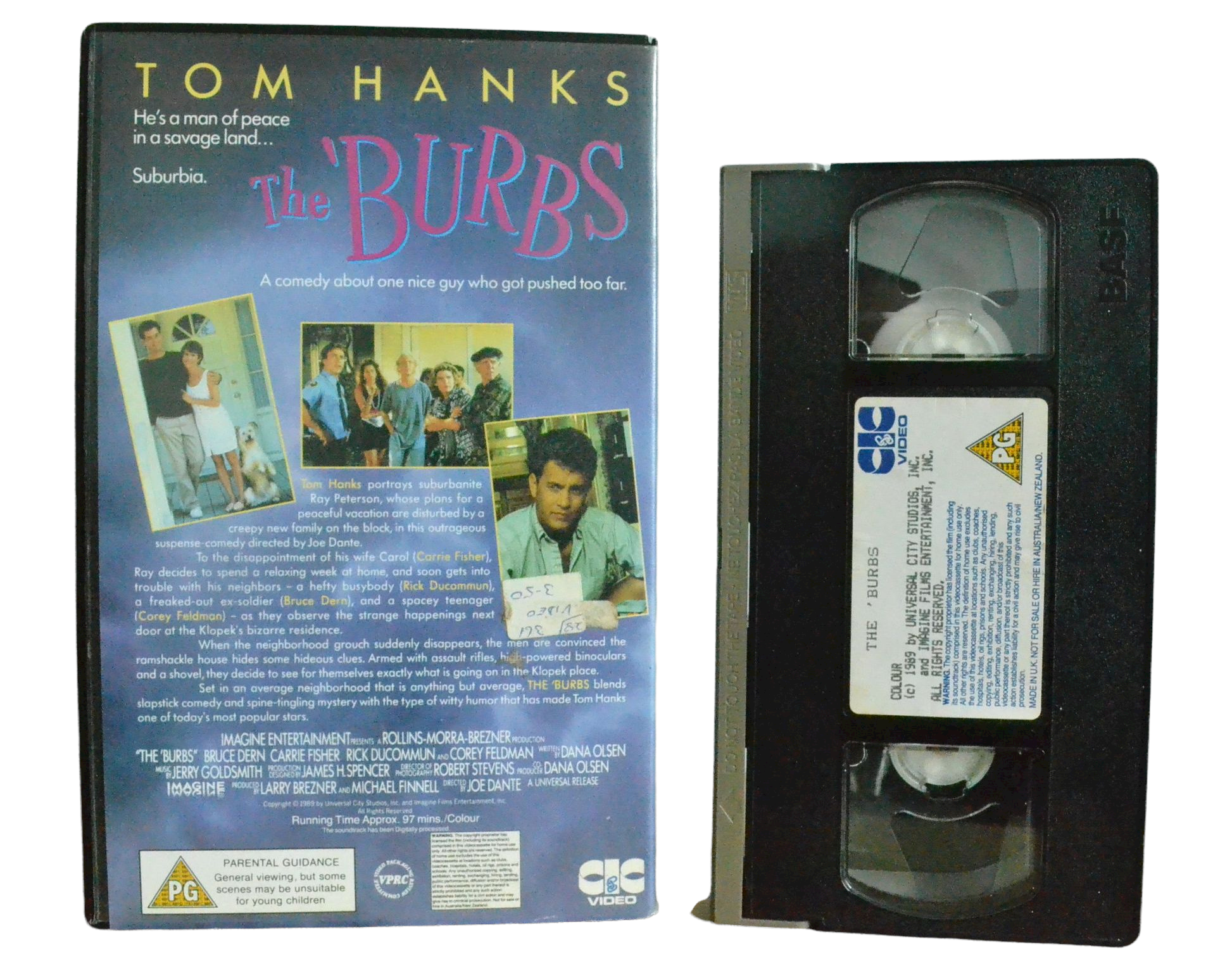 The Burbs - Tom Hanks - Universal - Vintage - Pal VHS-