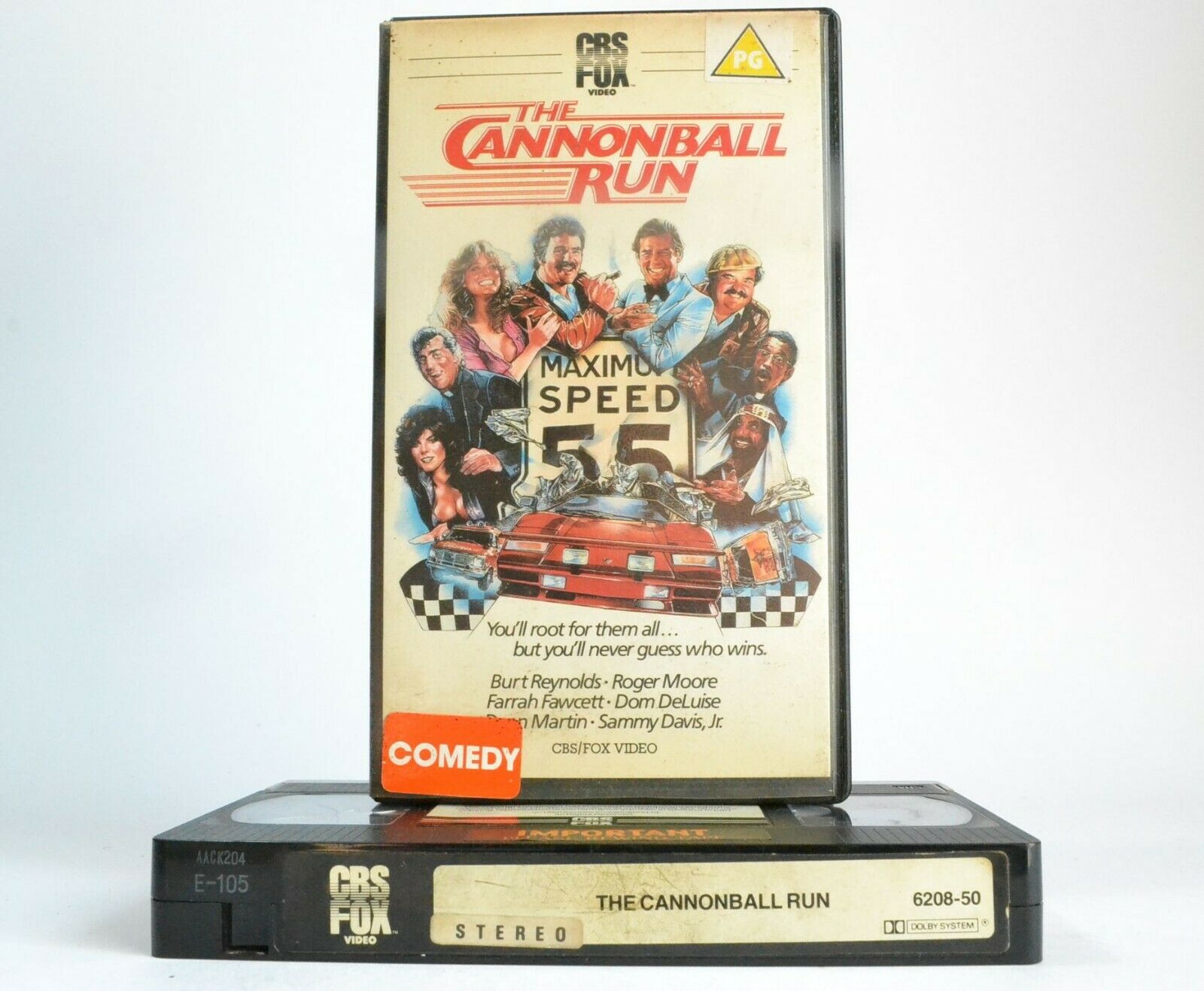 The Cannonball Run: Explosive Racing Action - [Pre-Cert] - Burt Reynolds - VHS-