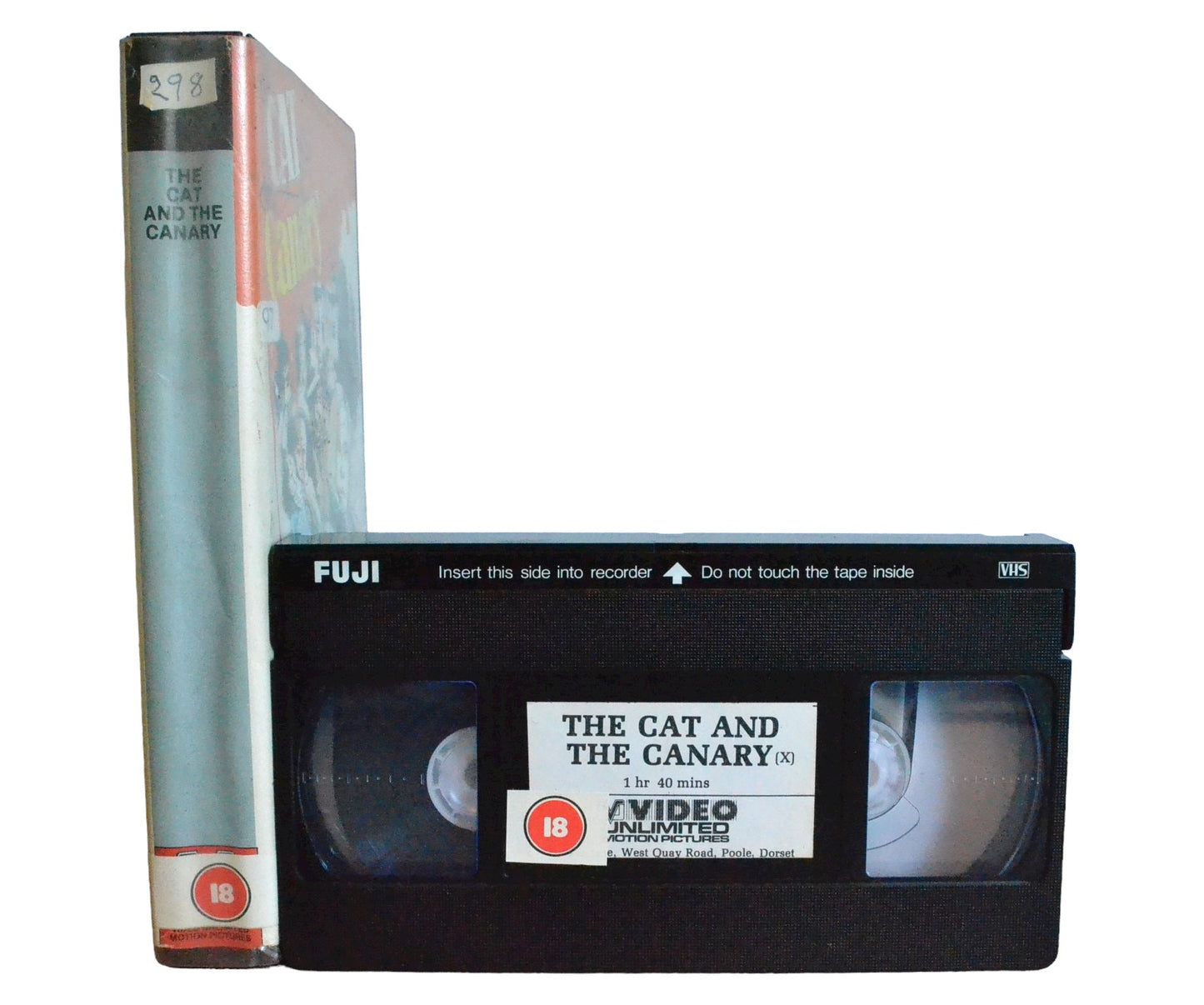 The Cat And The Canary - Honor Blackman - Video Unlimited Motion Pictures - Large Box - PAL - VHS-