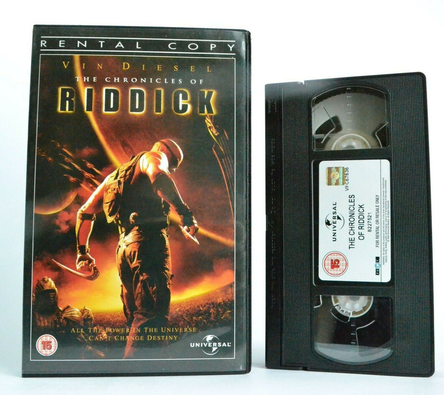 The Chronicles Of Riddick: Sci-Fi (2004) - Large Box - Vin Diesel/J.Dench - VHS-