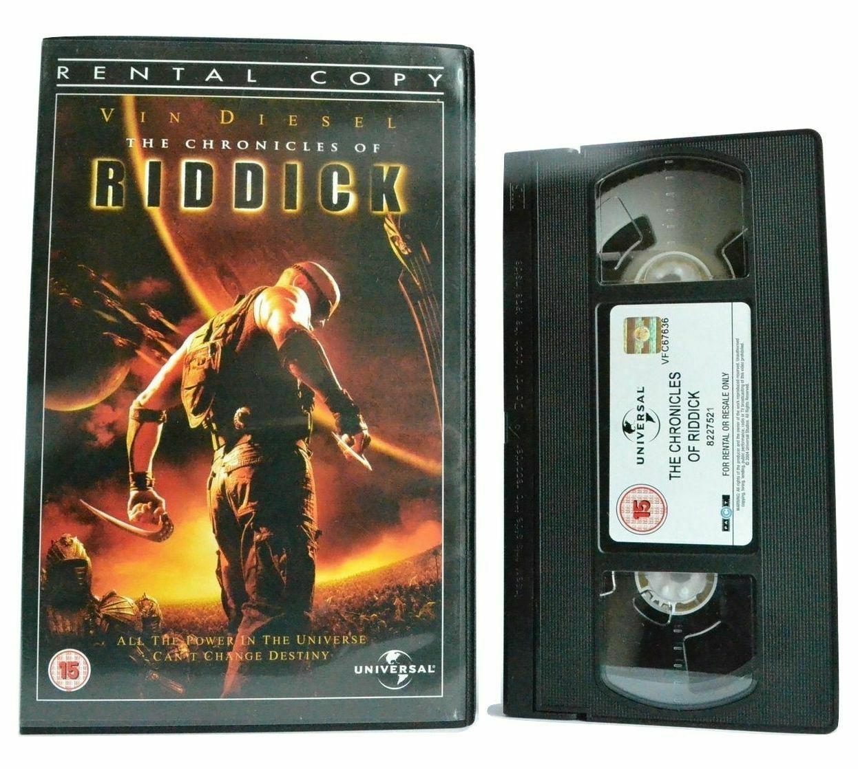 The Chronicles Of Riddick: Sci-Fi (2004) - Large Box - Vin Diesel/J.Dench - VHS-