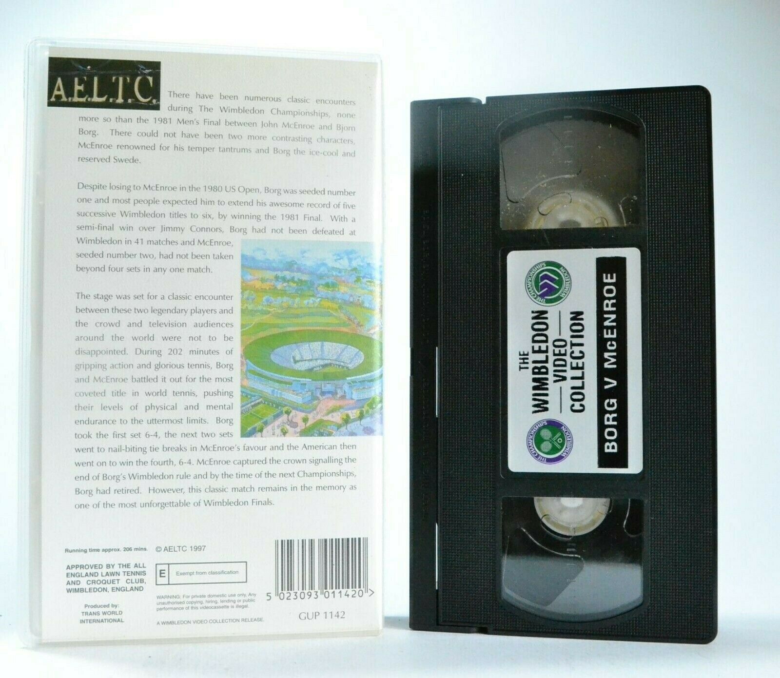 The Classic Match: Borg Vs.McEnroe (1981) - Wimbledon Video Collection - Pal VHS-