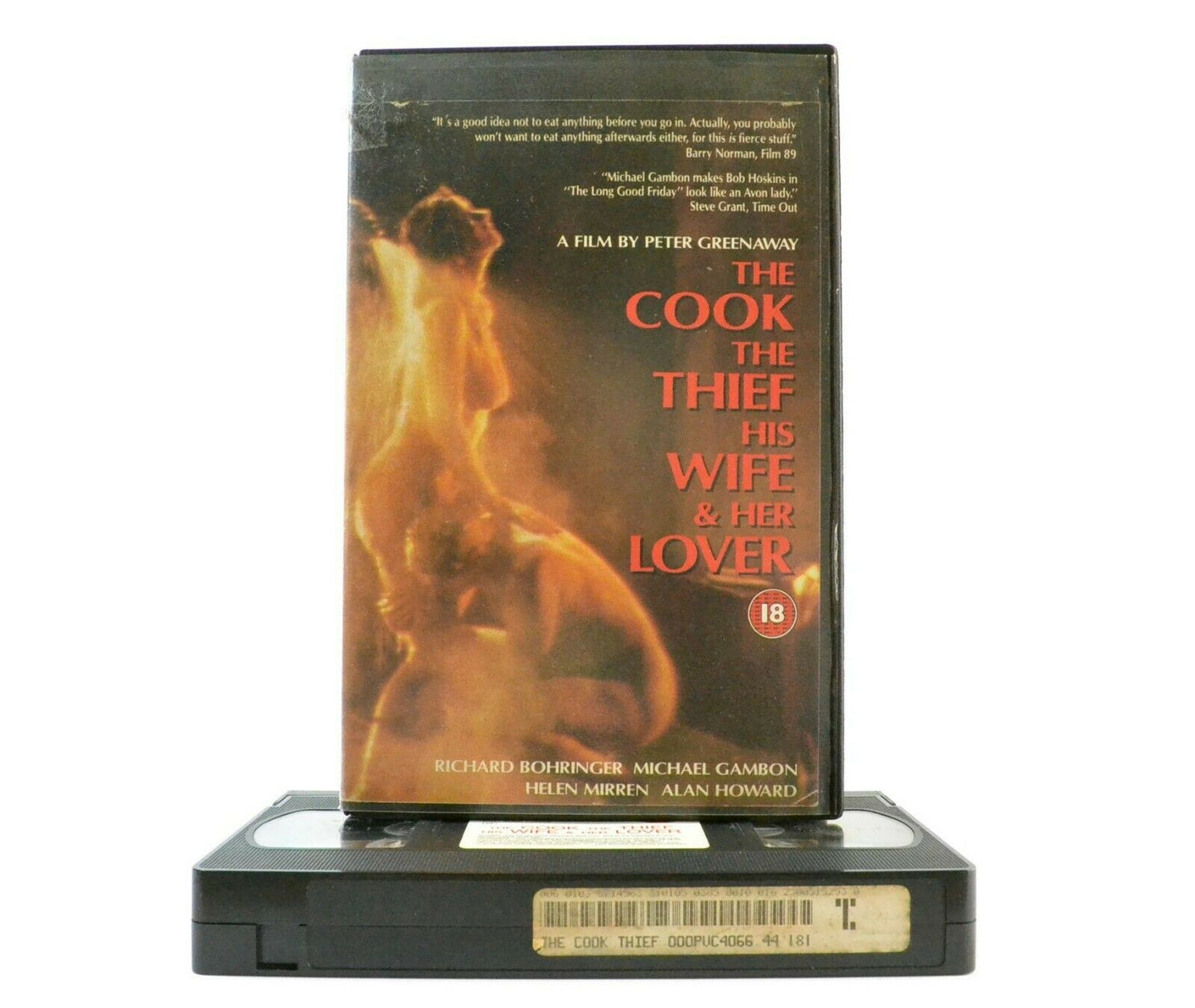 The Cook, The Thief, His Wife And Her Lover - Large Box - (1989) Drama - VHS-