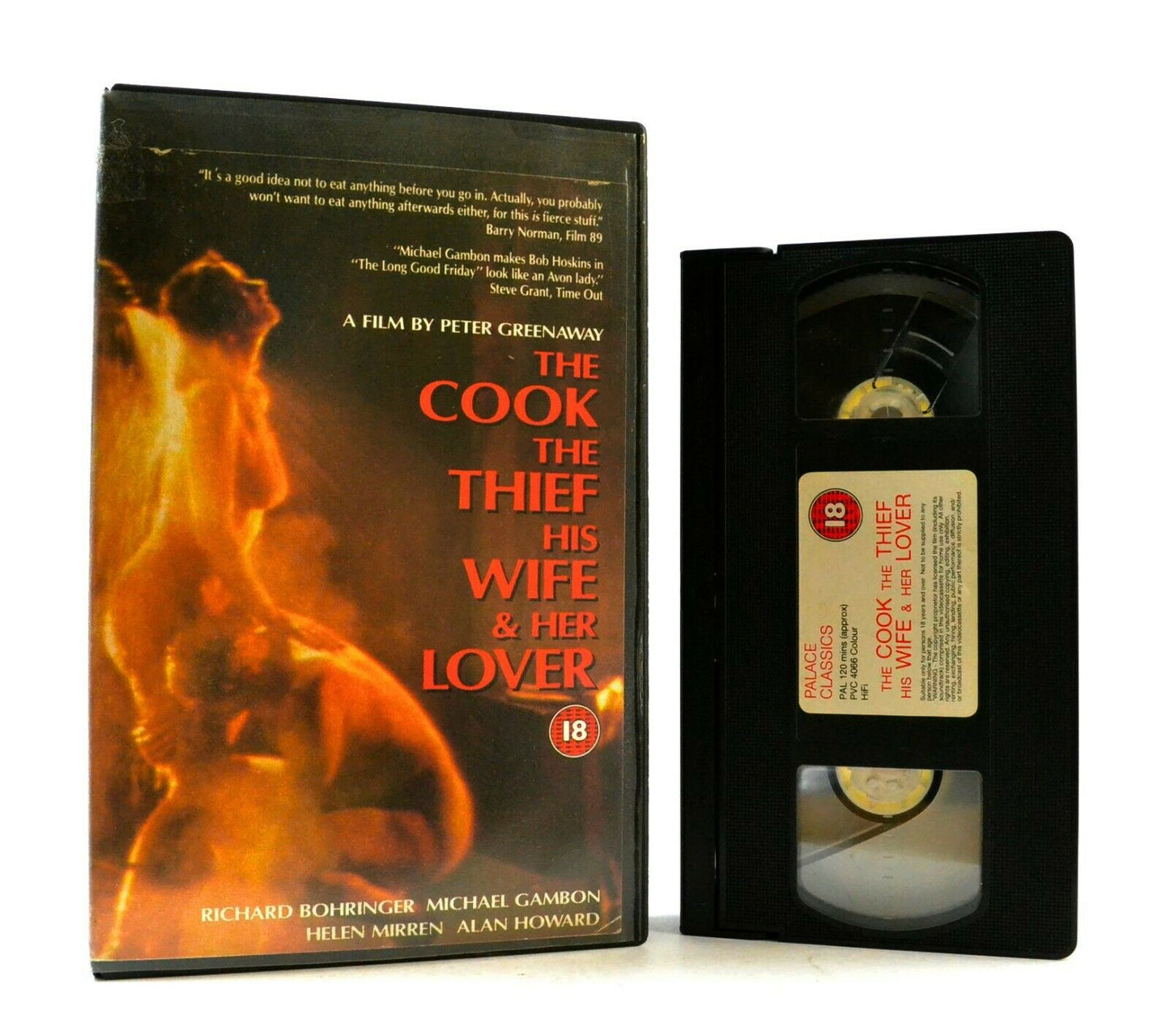 The Cook, The Thief, His Wife And Her Lover - Large Box - (1989) Drama - VHS-