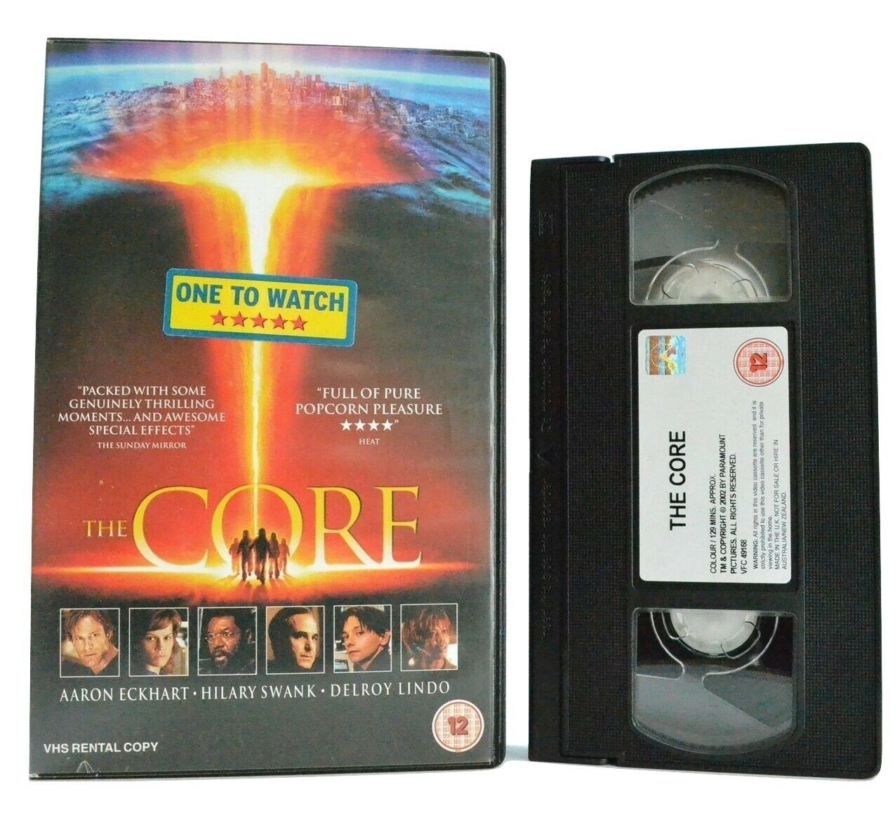 The Core: Sci-Fi Disaster Film (2003) - Large Box - A.Eckhart/H.Swank - Pal VHS-